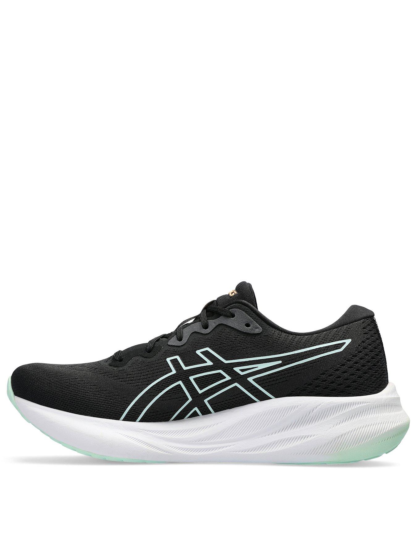 Asics black hot sale womens trainers