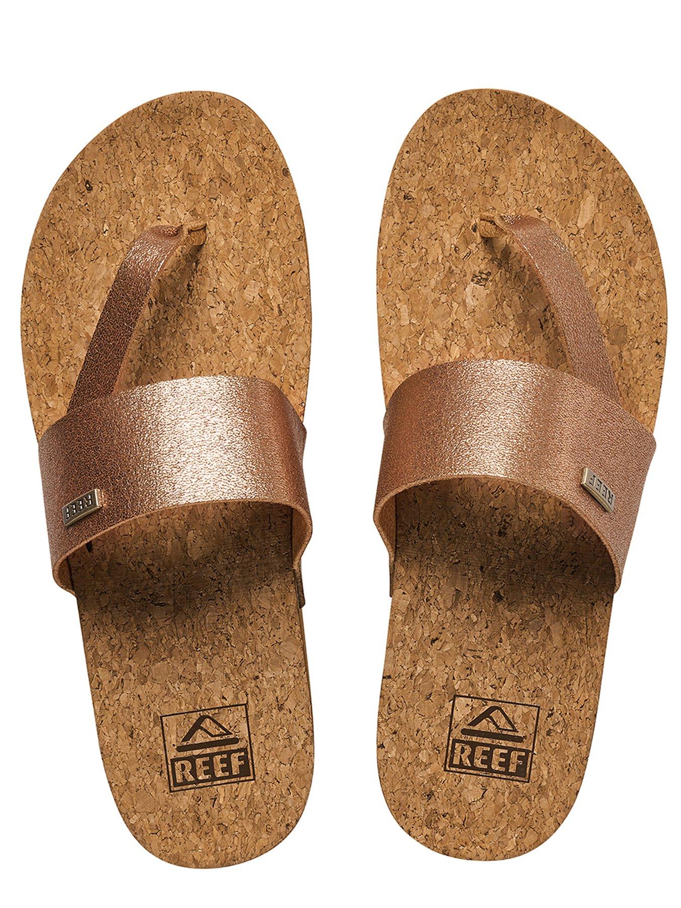 Reef gold glitter flip flops clearance