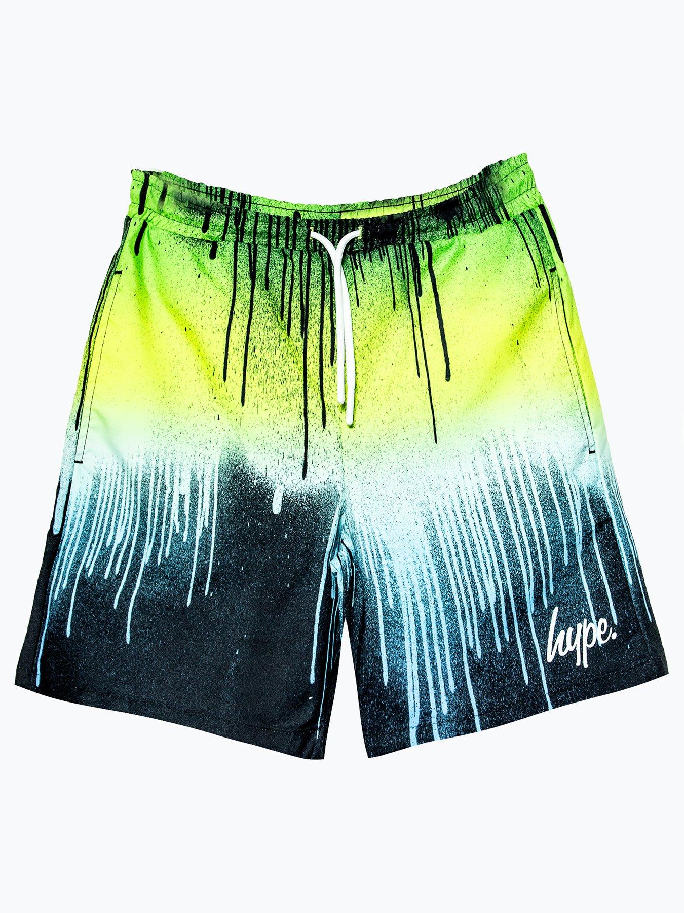 hype-boys-multi-green-blue-drips-swim-shorts