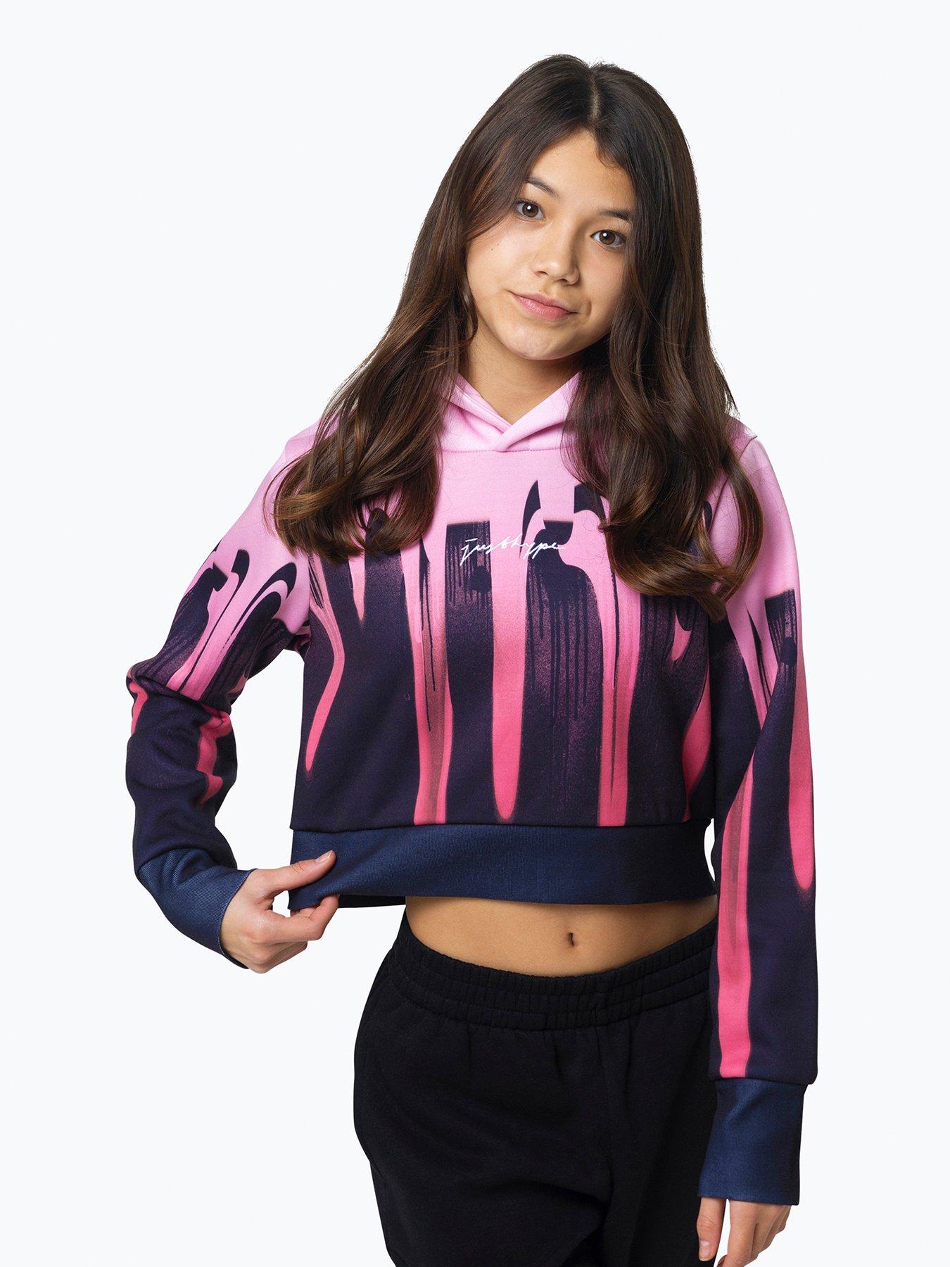 Hype Kids Pink Drip Hoodie | Very.co.uk