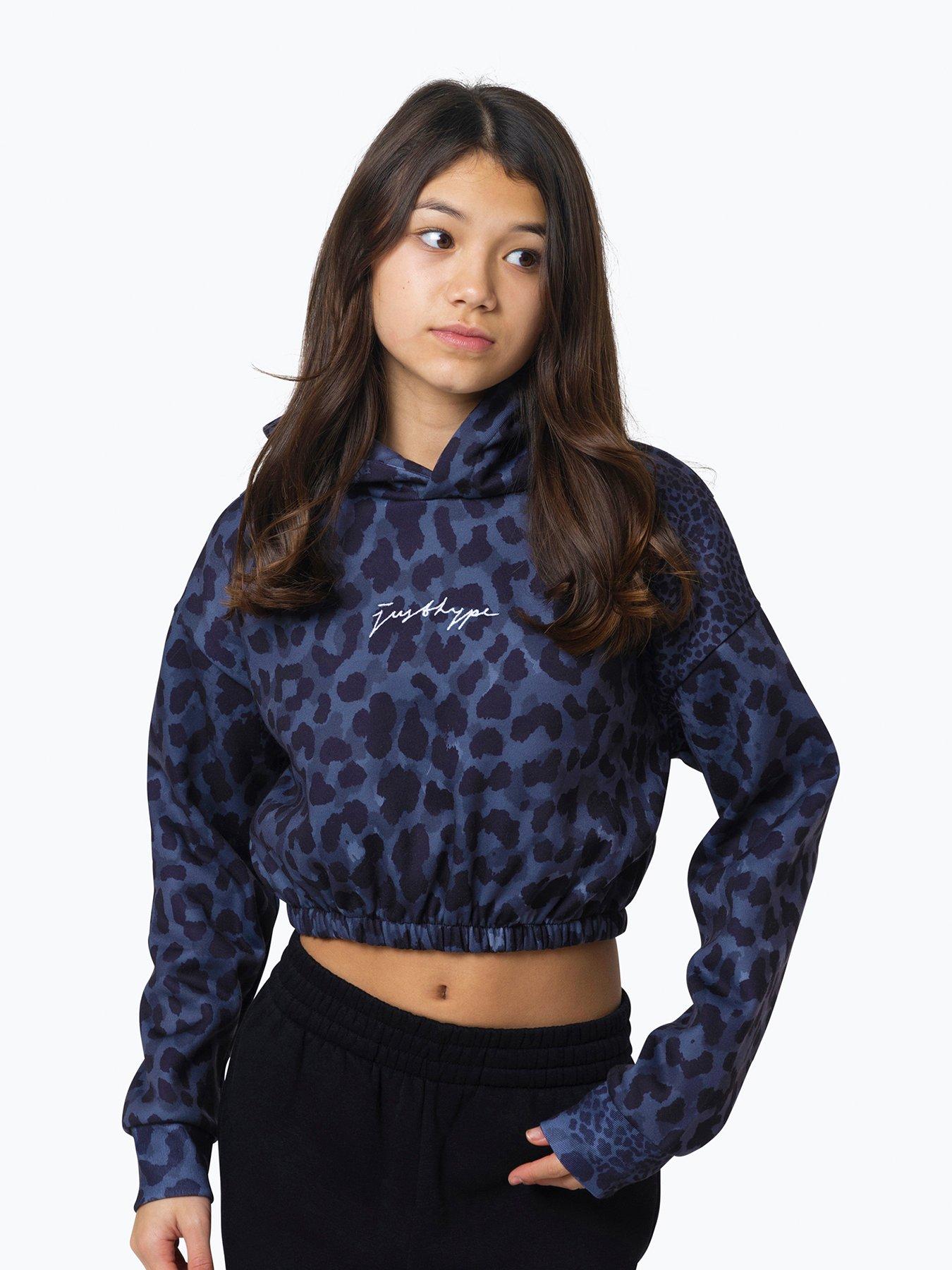 Crop top hoodie for kids hot sale