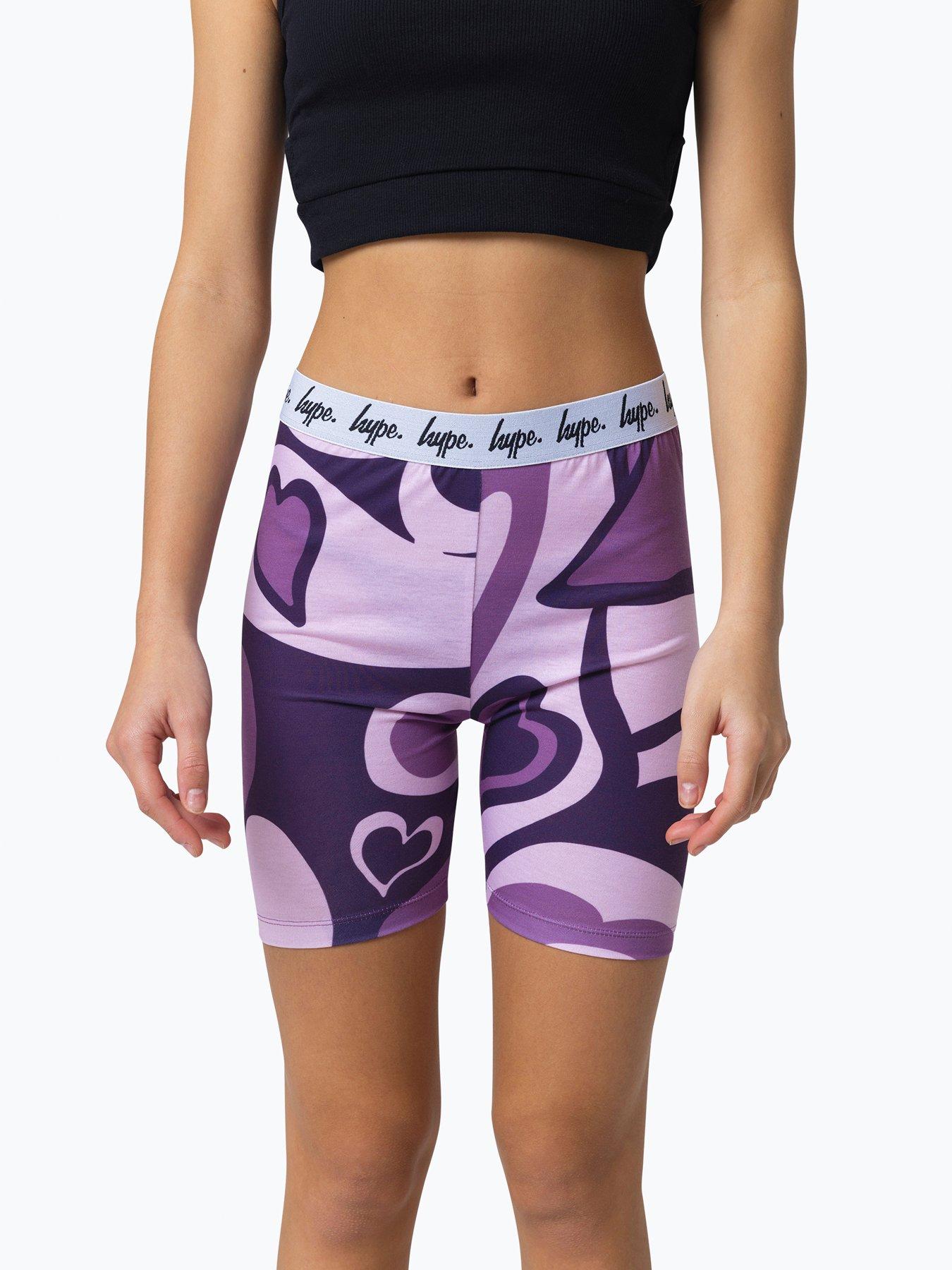 Hype Kids Pink Swirl Heart Cycle Shorts | Very.co.uk