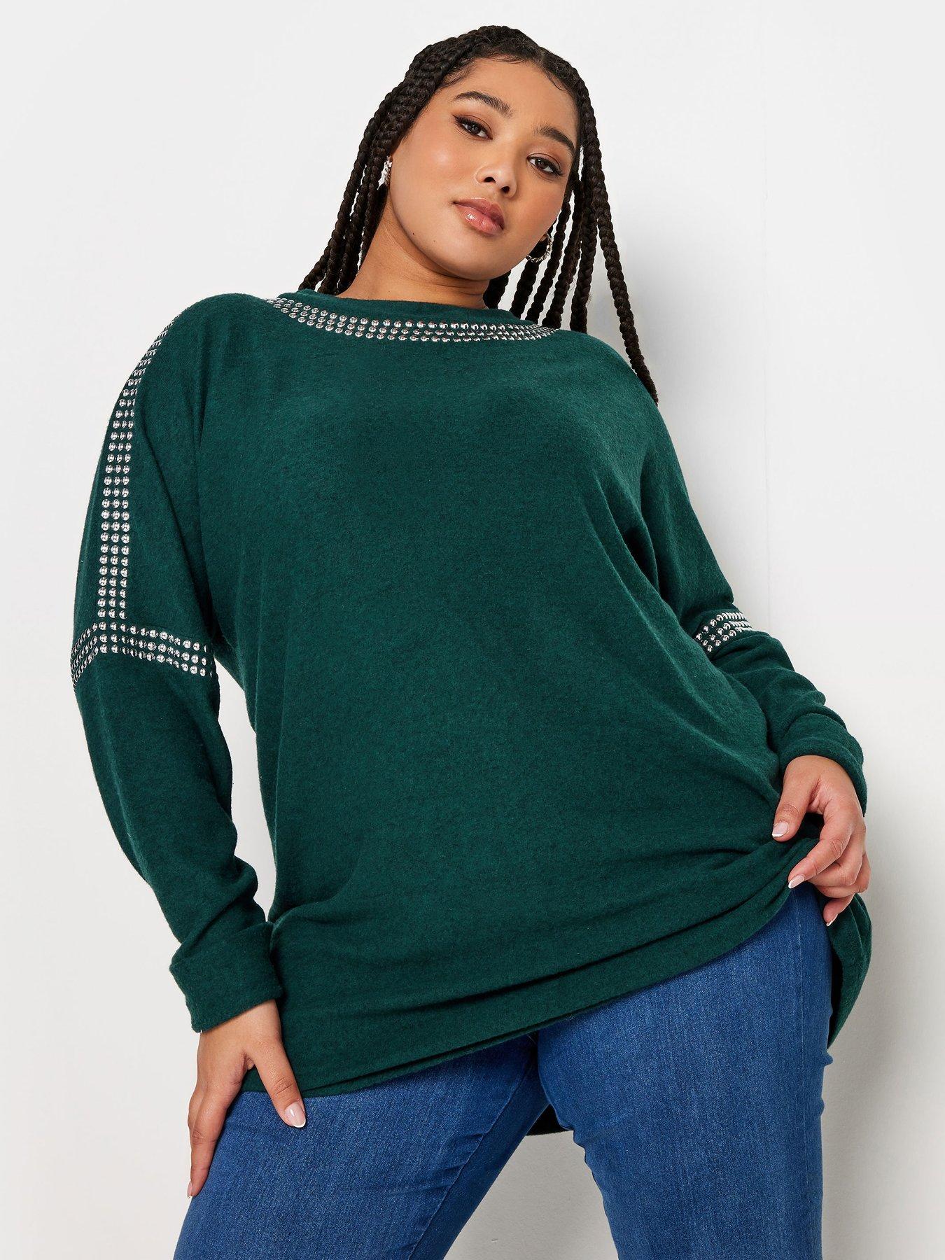 Green batwing clearance jumper