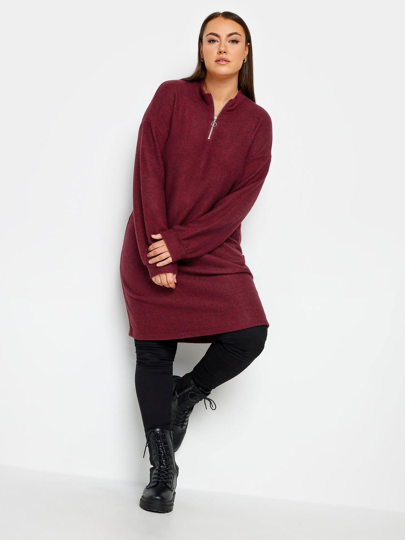 Zip front jumper store dress