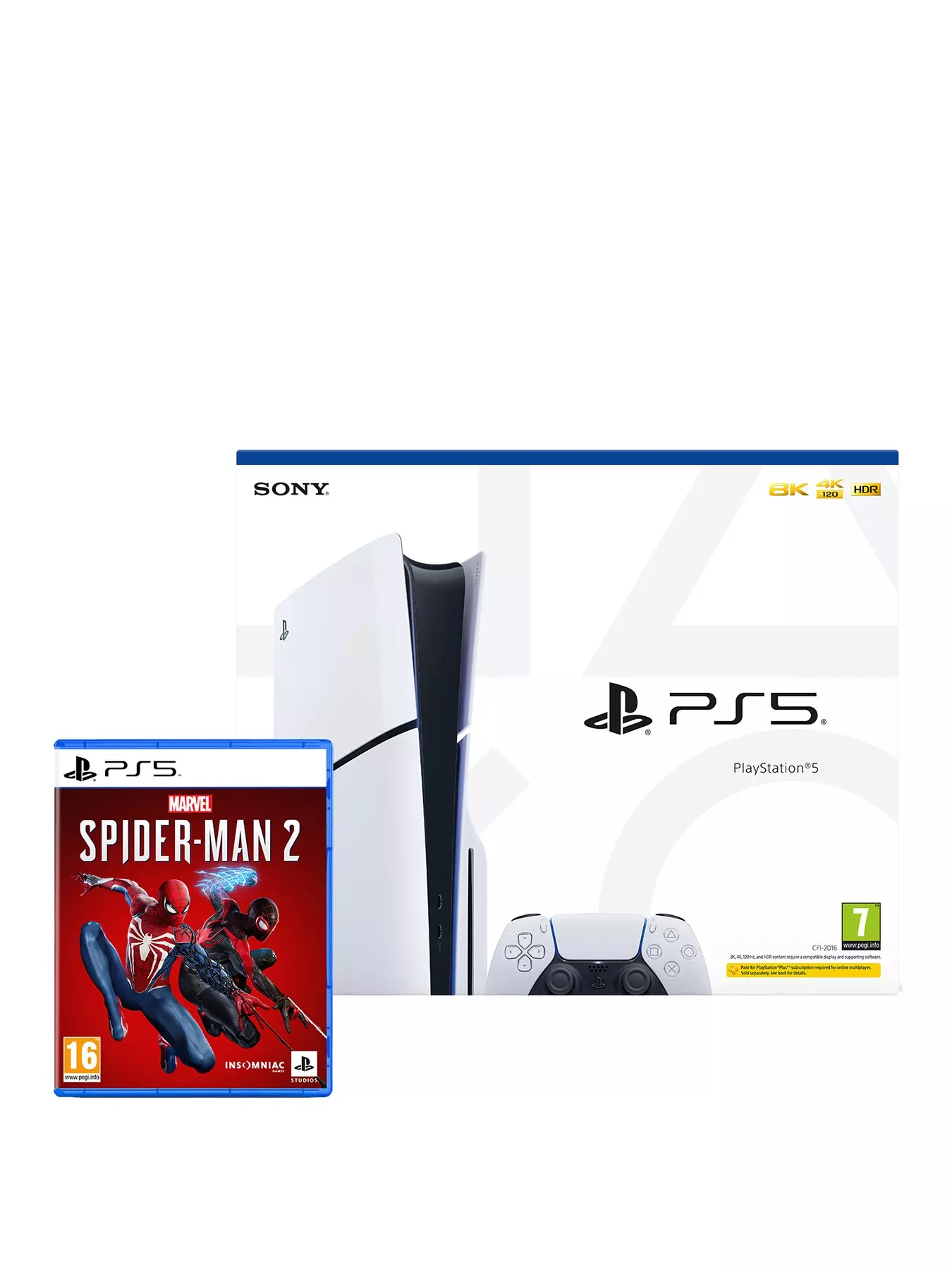PlayStation 5 Disc Bundle + DualSense Wireless Controller + SpiderMan:  Miles Morales 