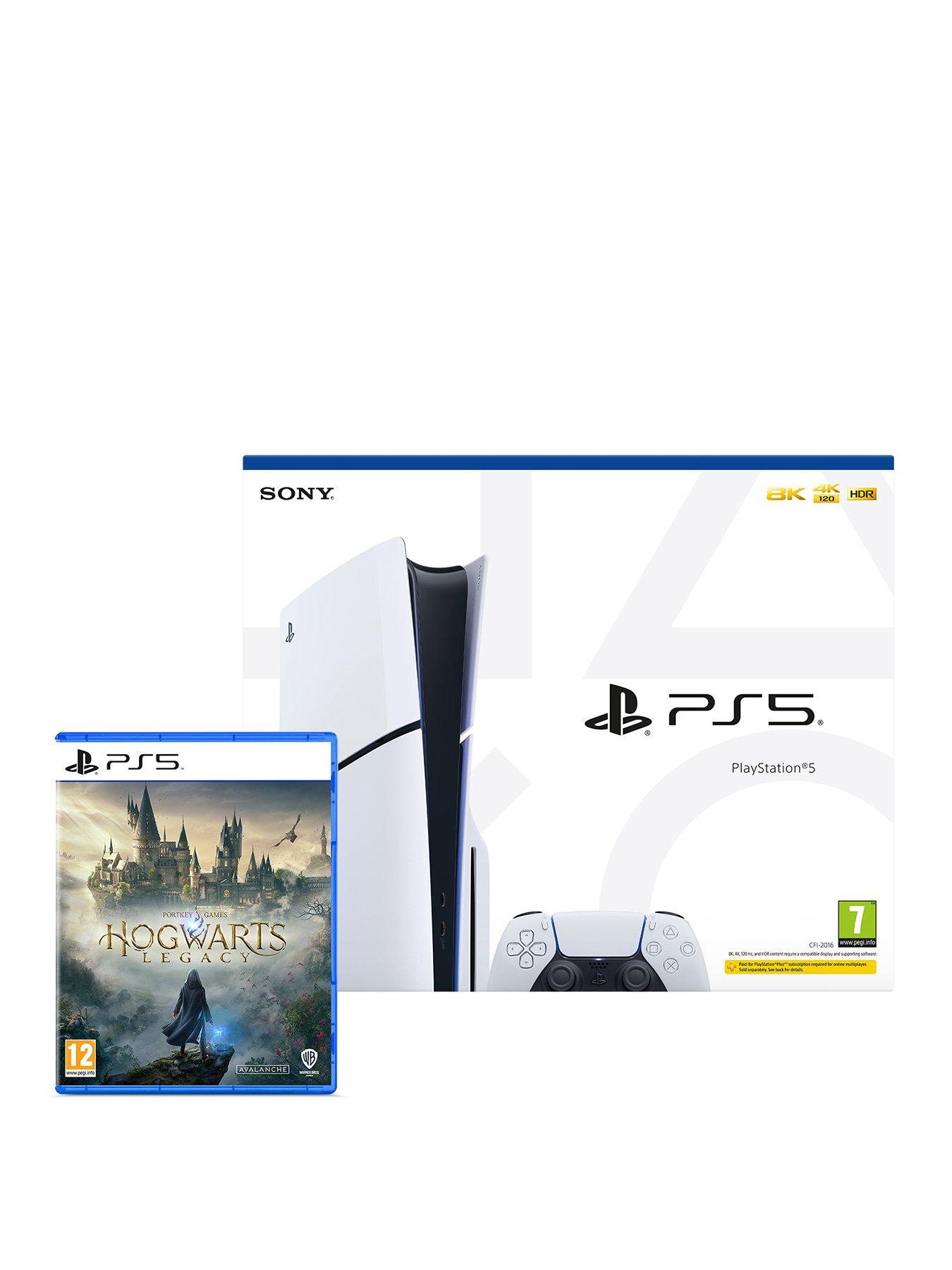Image 1 of 7 of PlayStation 5 Disc Console&nbsp;&amp; Hogwarts Legacy