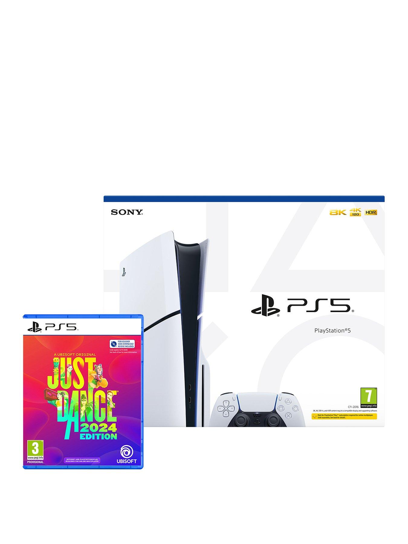 PlayStation 5 Disc Console (model group - slim) & Just Dance 2024 (Code in  Box)