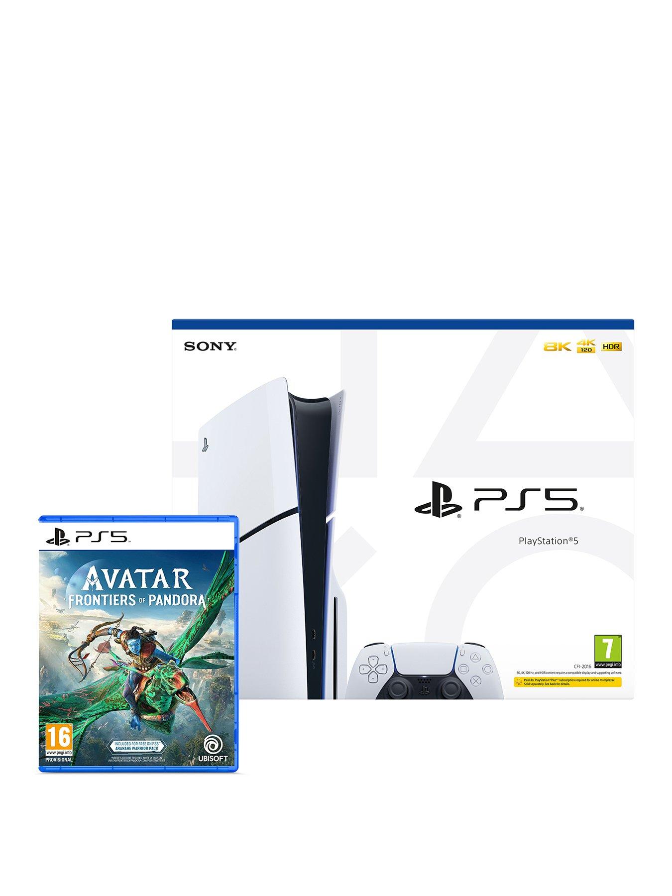 PlayStation 5 Disc Console (model group - slim) & Avatar