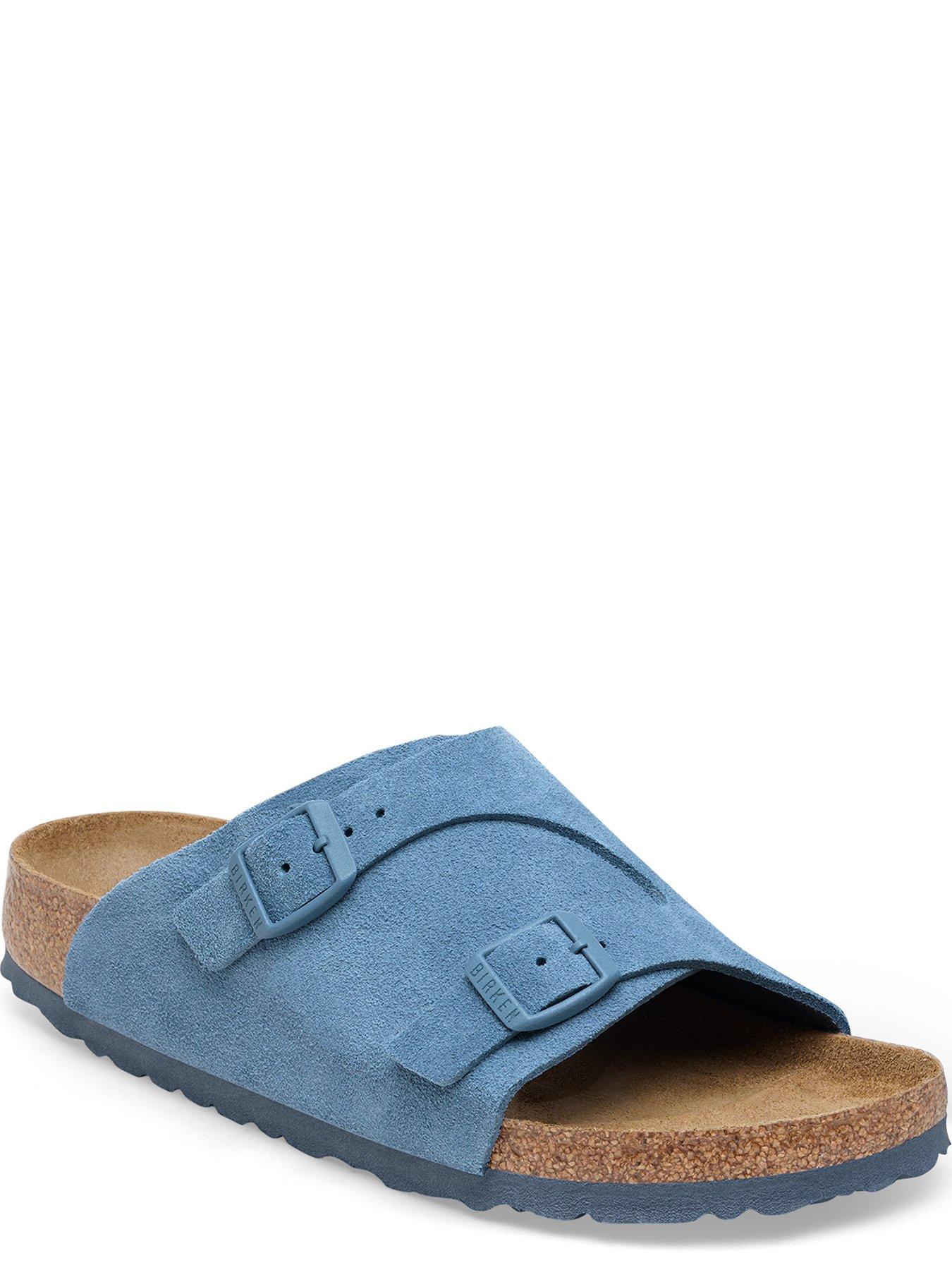 Birkenstock Zurich Suede Sandals - Elemental Blue