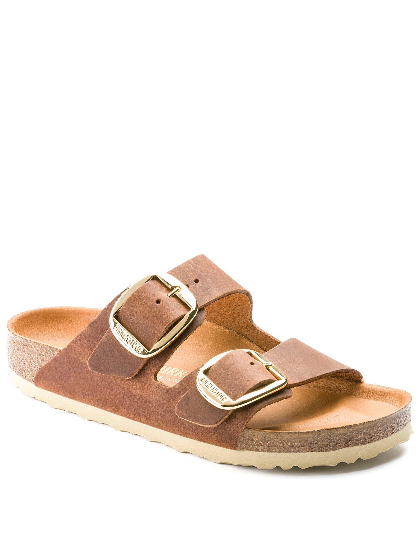 Birkenstock Arizona Big Buckle Oiled Leather Sandal - Brown