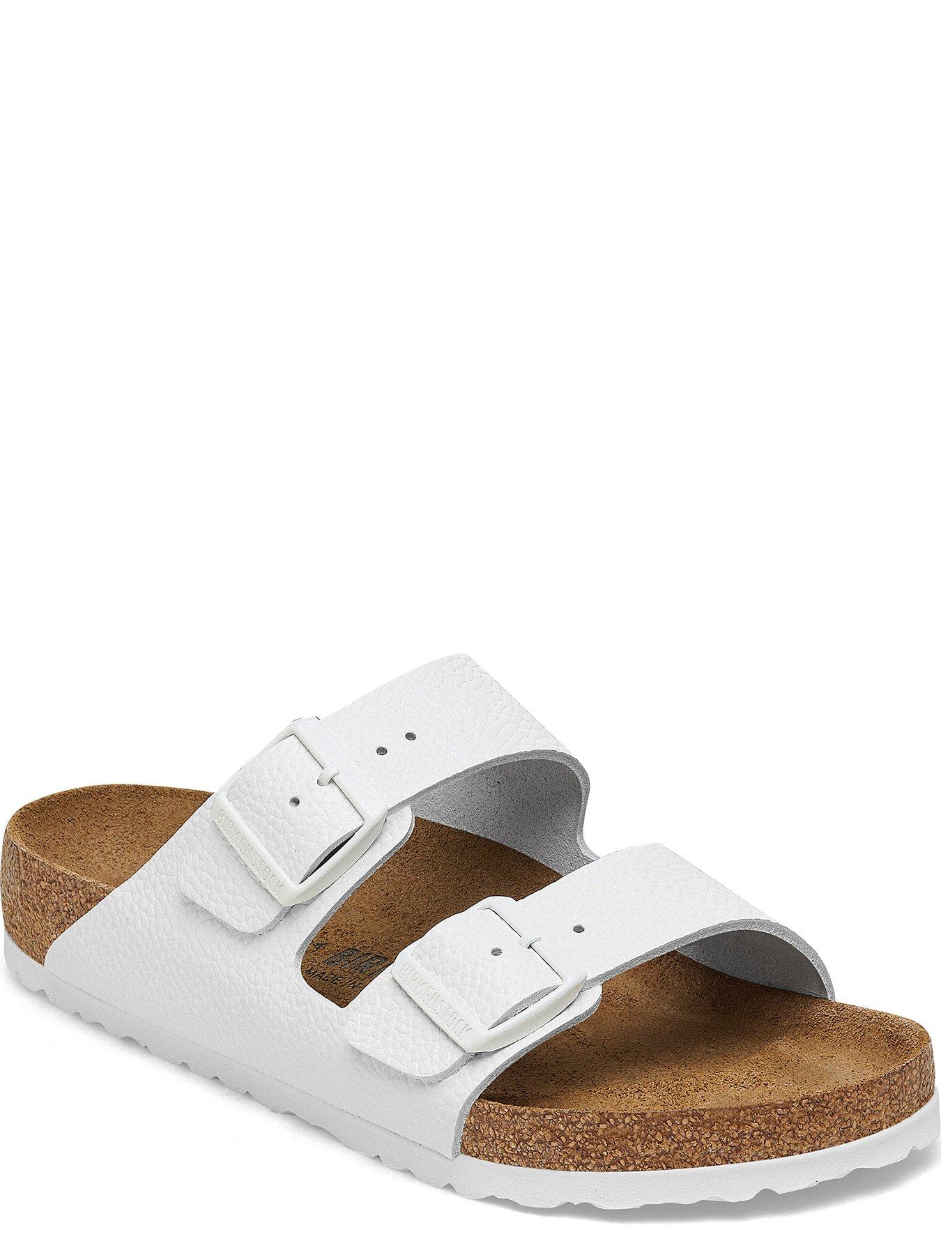 Two strap hot sale white birkenstocks