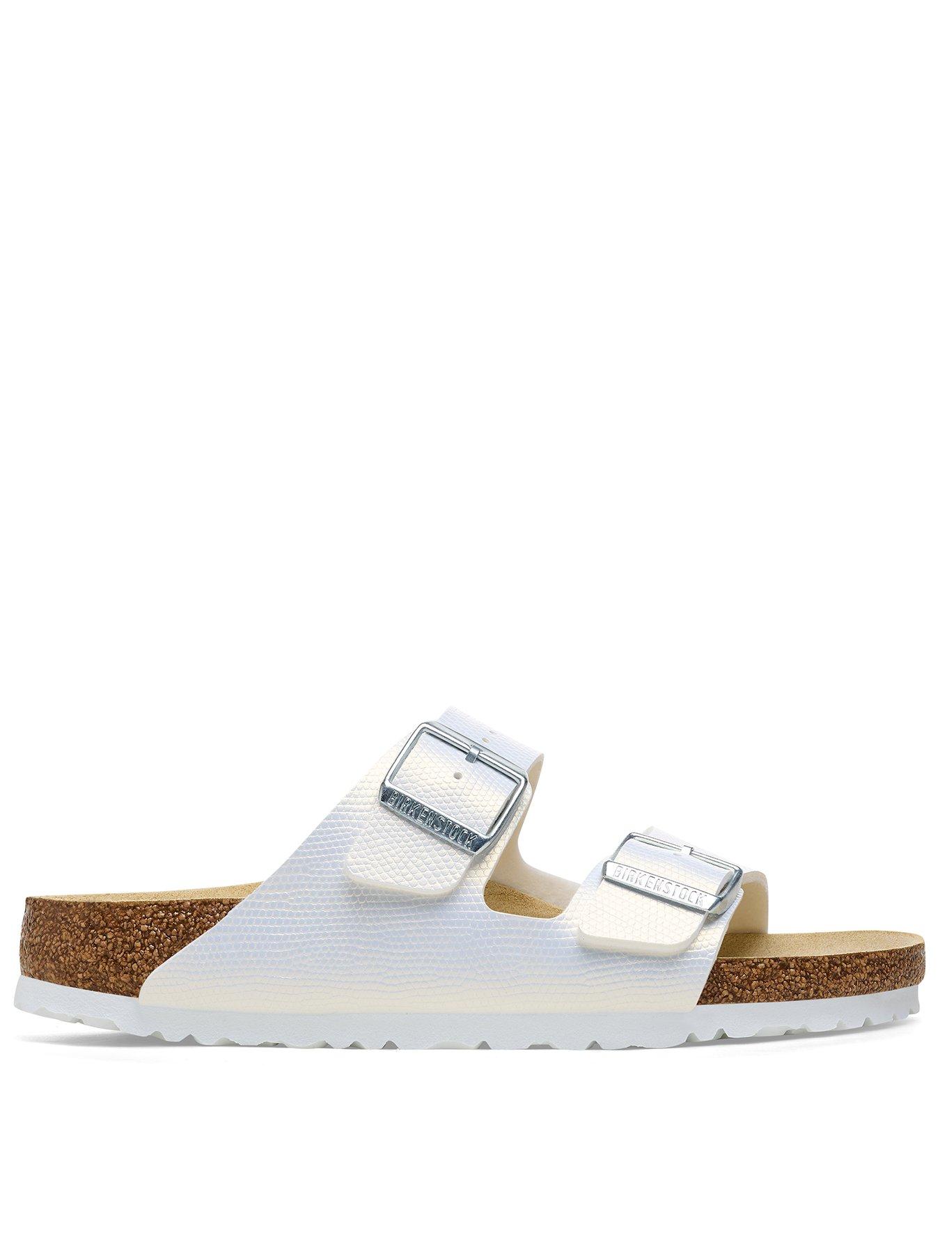 fuzzy white birkenstocks