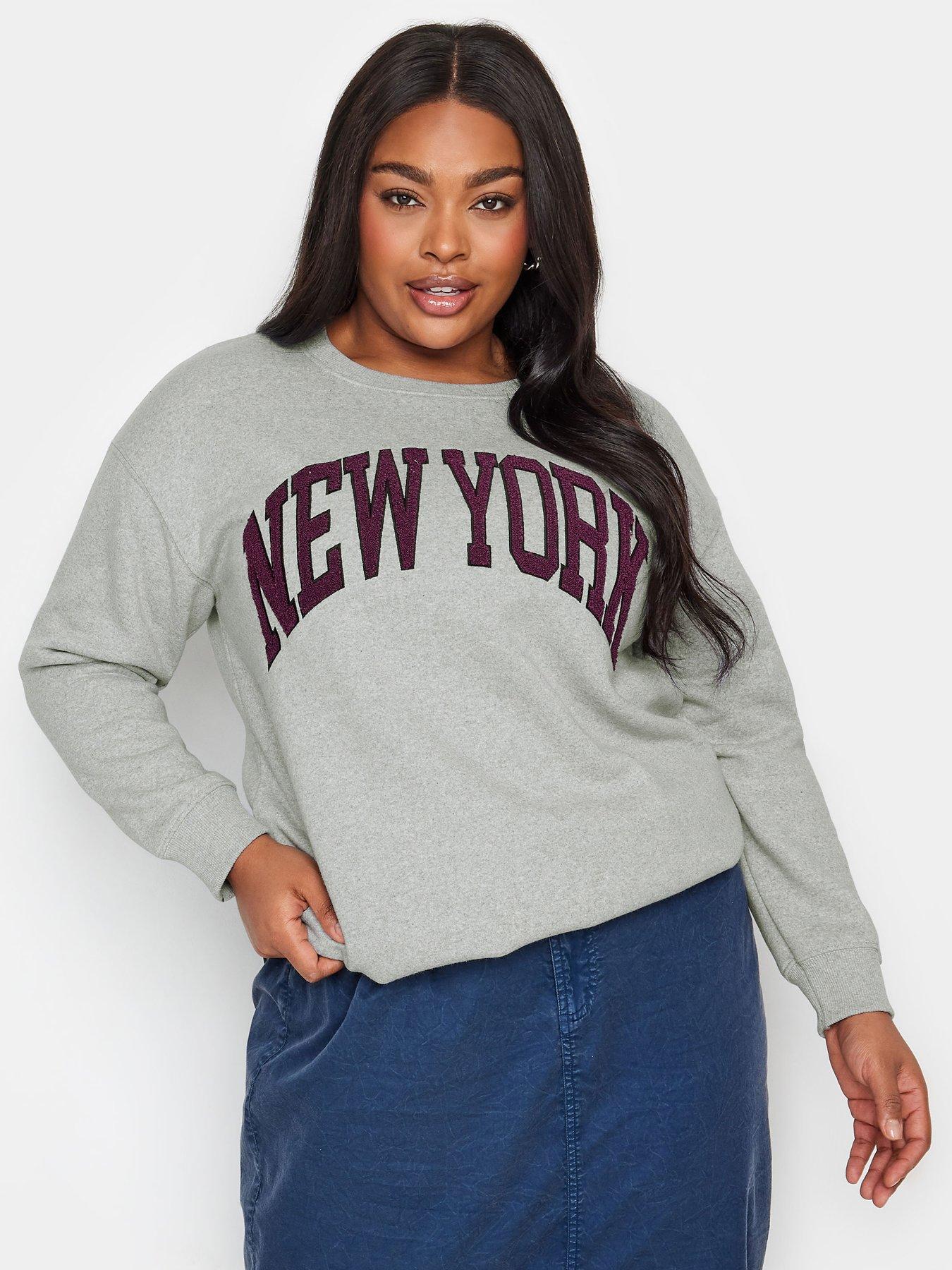 Plus size outlet v neck sweatshirt