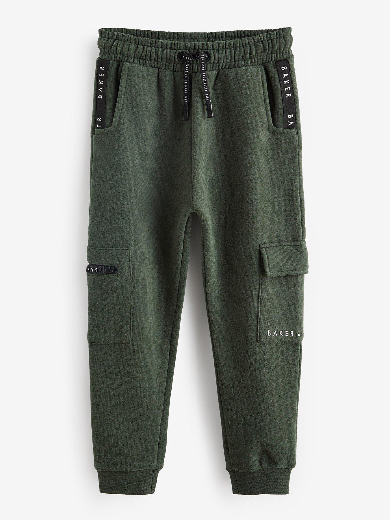 Baker By Ted Baker Boys Green Cargo Jogger