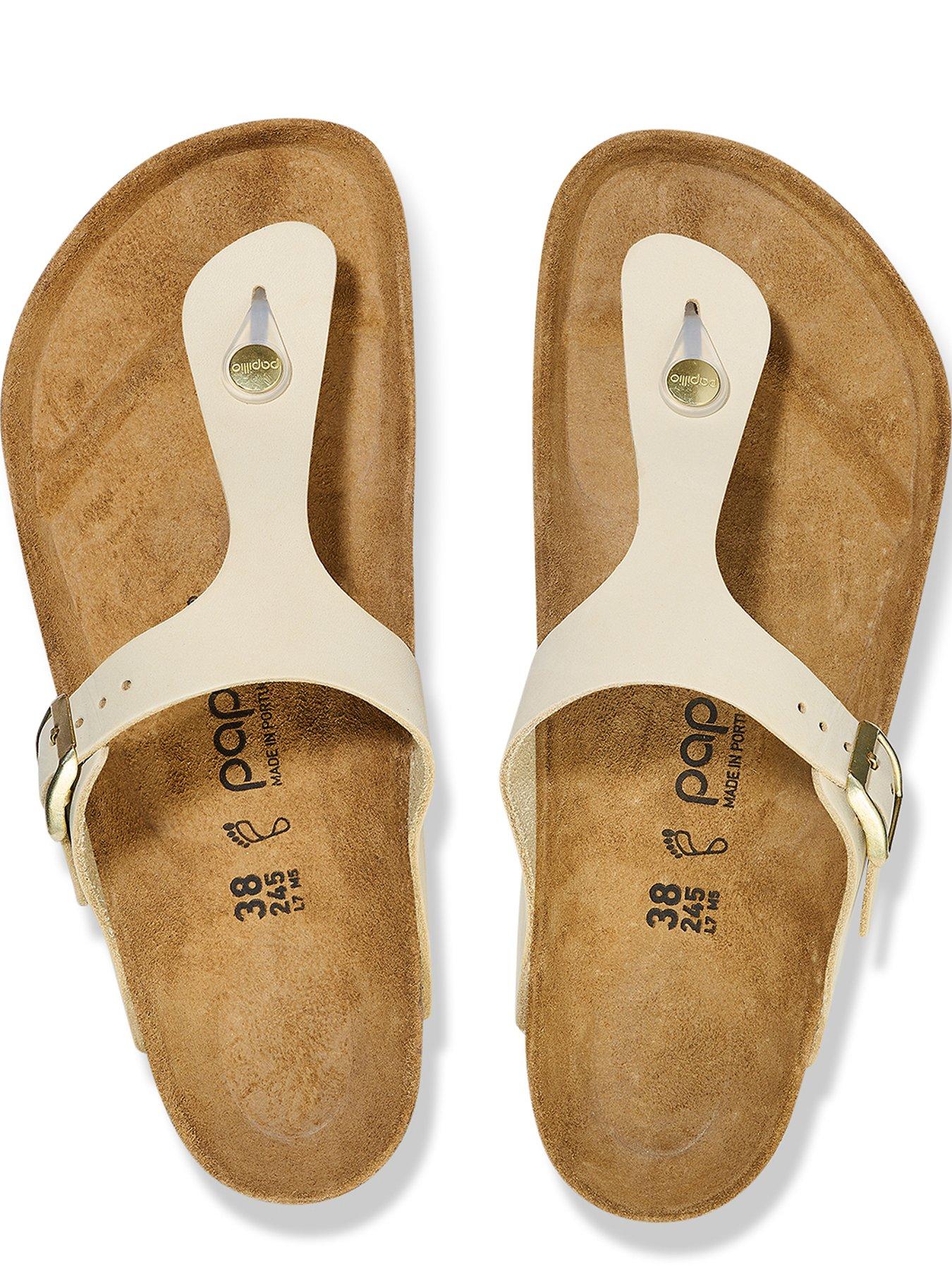 Birkenstock Papillio Gizeh Flex Platform Wider Fit Sandals - Off White ...