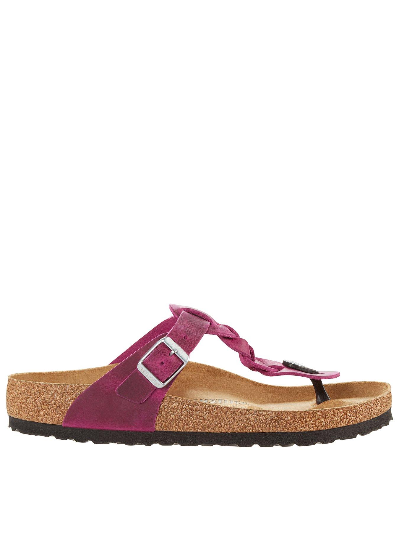 Birkenstock Gizeh Braided LEOI Festival Fuchsia | Very.co.uk