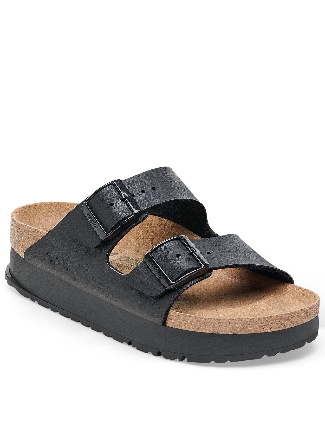 Birkenstock Papillio Arizona Flex Platform Vegan Sandals - Black