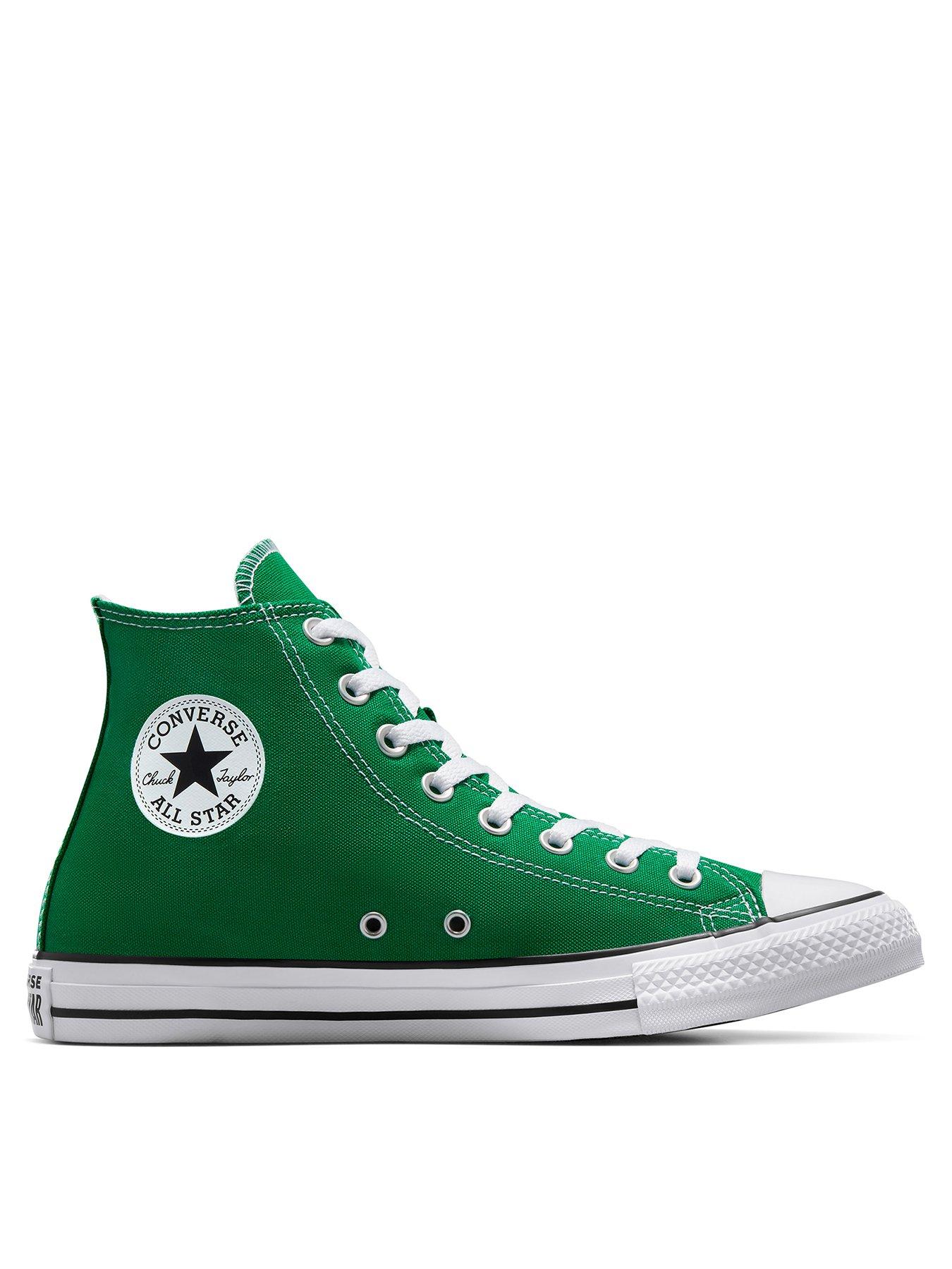 Converse Mens Hi Top Trainers - Bright Green