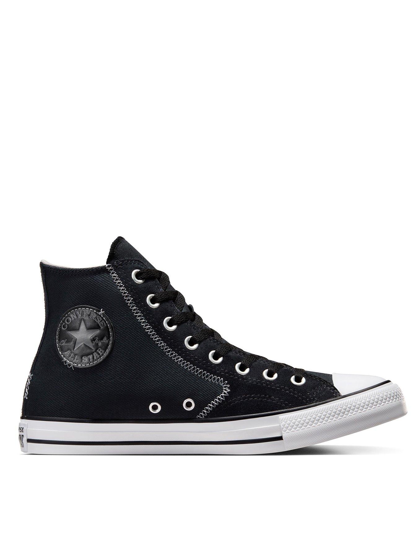 Black converse 2025 trainers mens