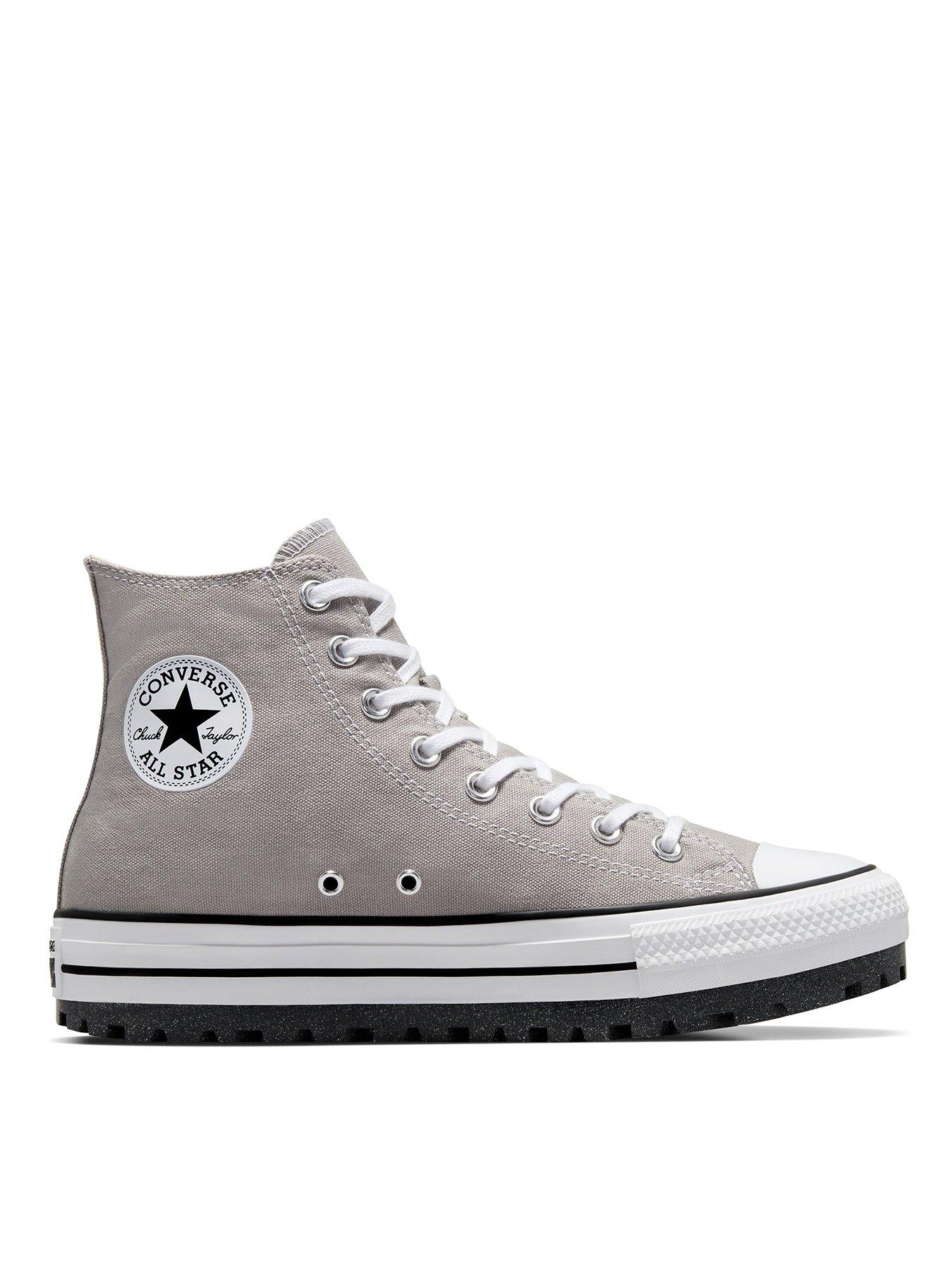 Grey converse deals high tops mens