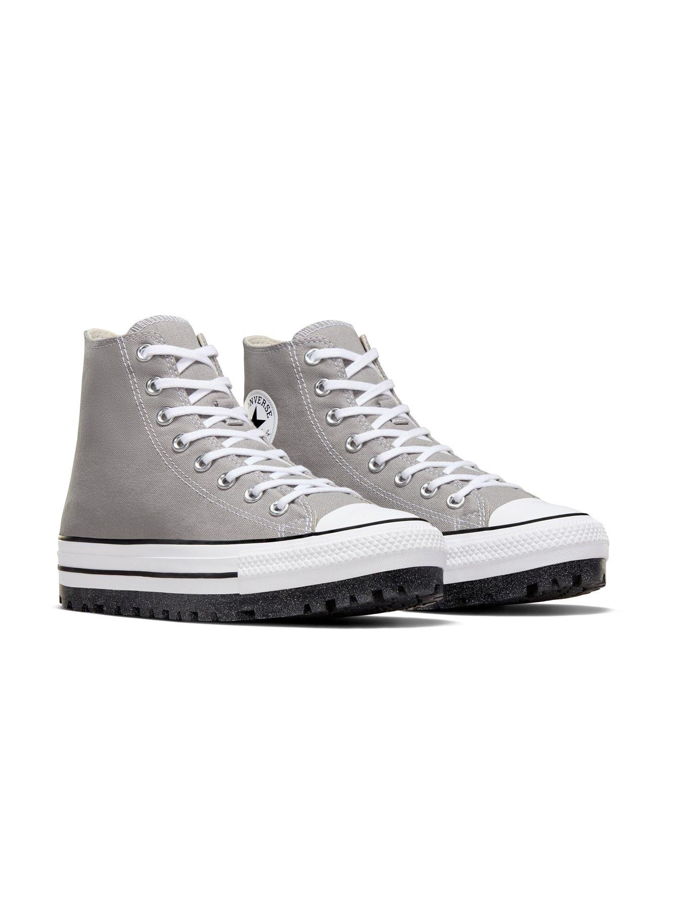 Light grey converse mens best sale