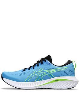 asics men's gel-excite 10 running trainers - blue/green