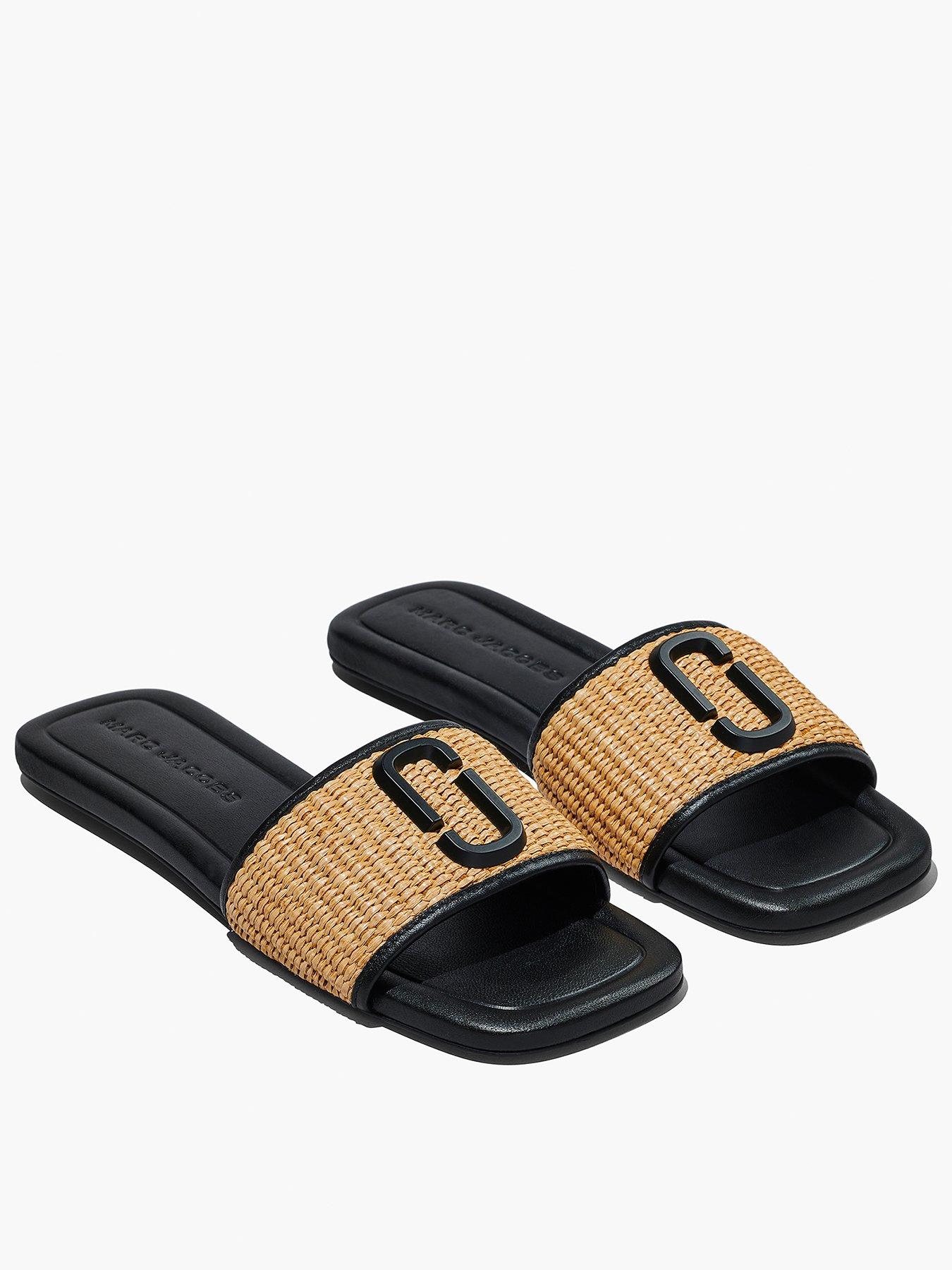 Image 1 of 4 of MARC JACOBS The J Marc Woven Sandals - Natural