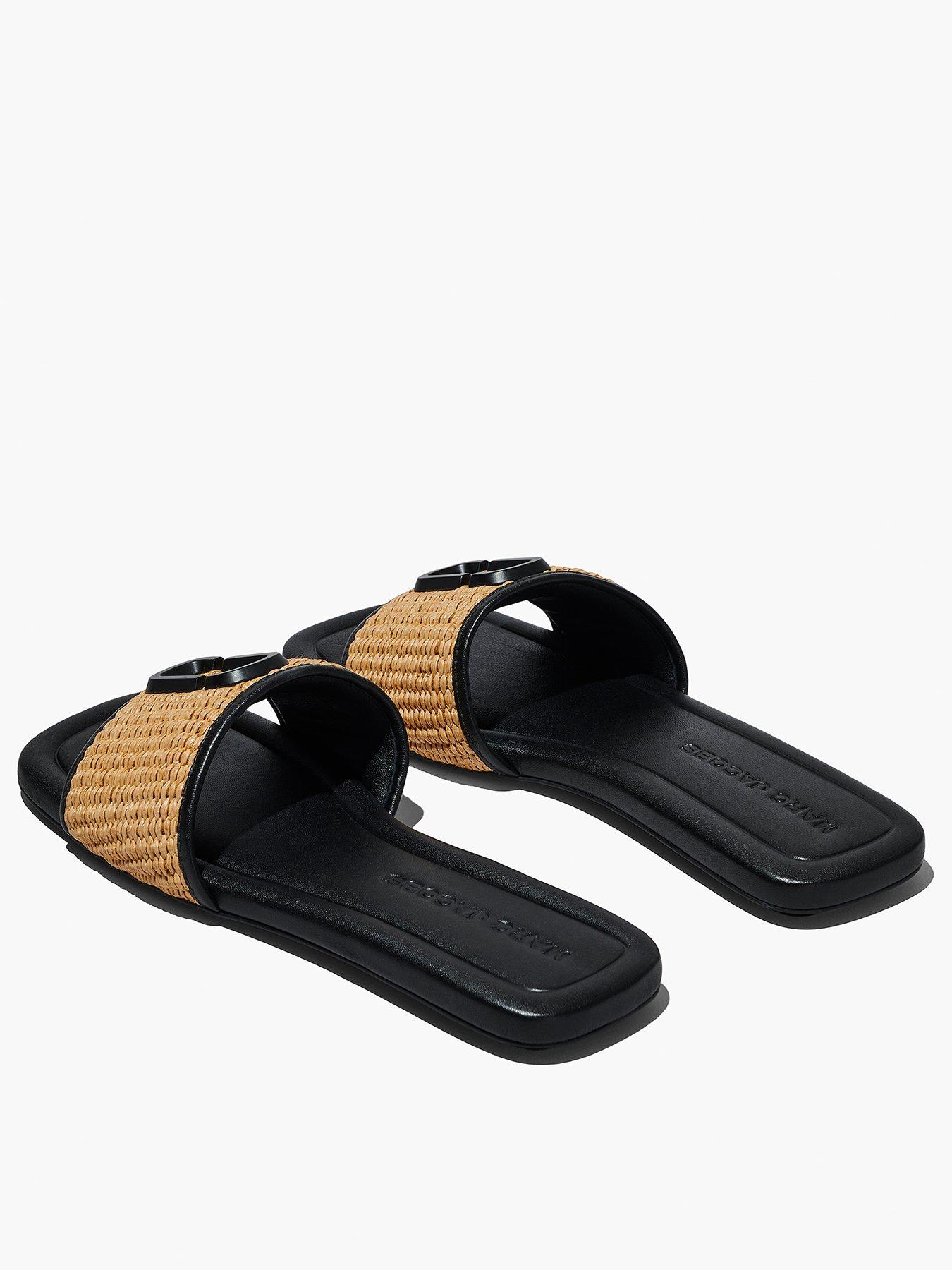 Image 3 of 4 of MARC JACOBS The J Marc Woven Sandals - Natural
