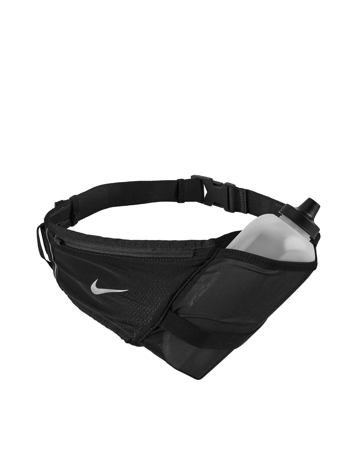 Nike Running Flex Stride Bottle Belt 22 Oz Black Silver Very