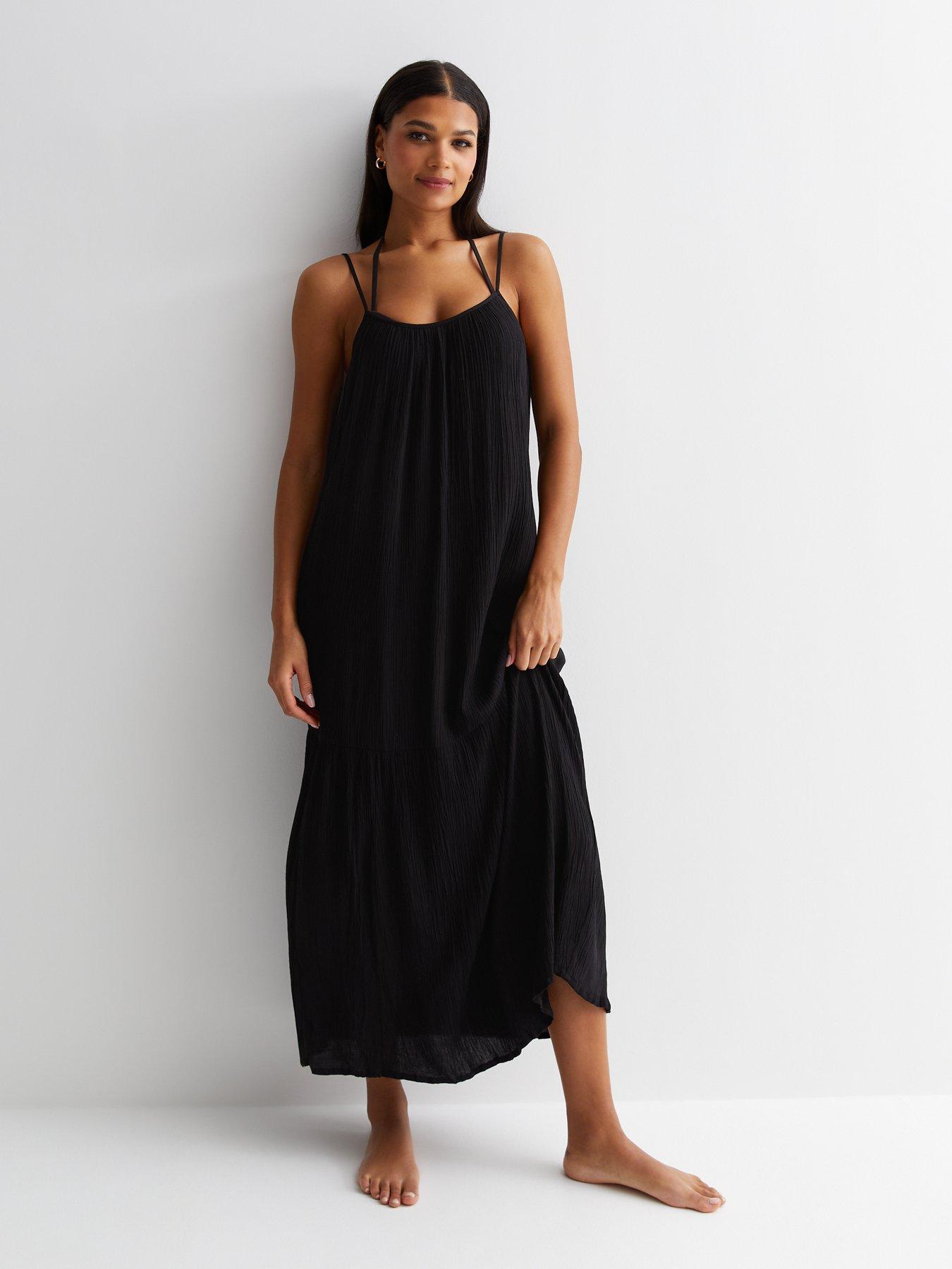 Very black hot sale maxi dress