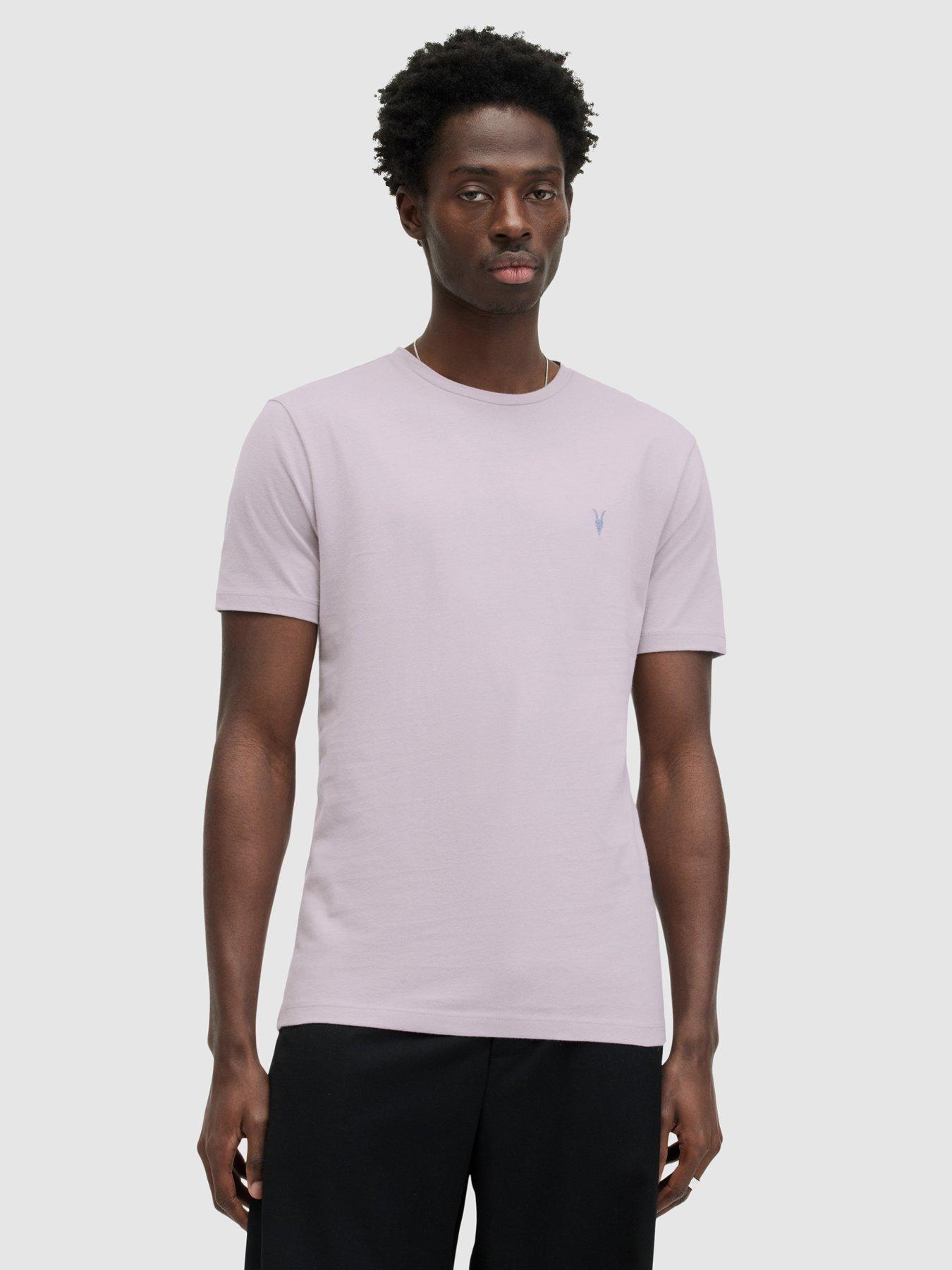 AllSaints Brace Short Sleeve T-Shirt - Light Purple