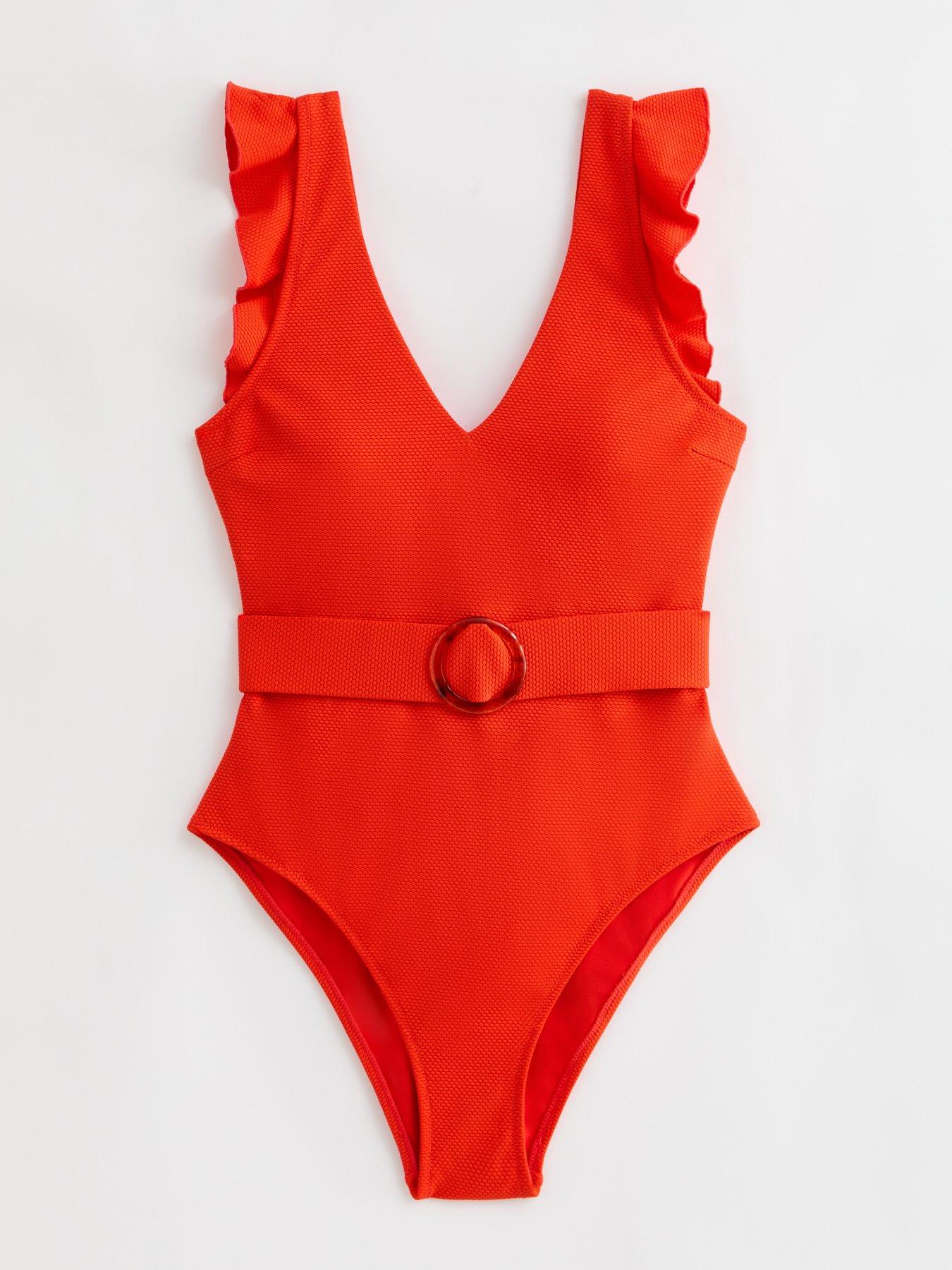New look red swimsuit sales