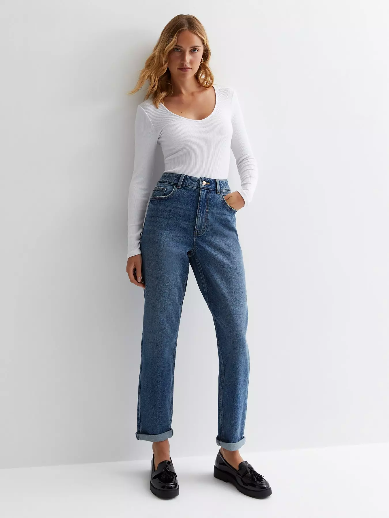 Pale Blue High Waist Tori Mom Jeans | New Look