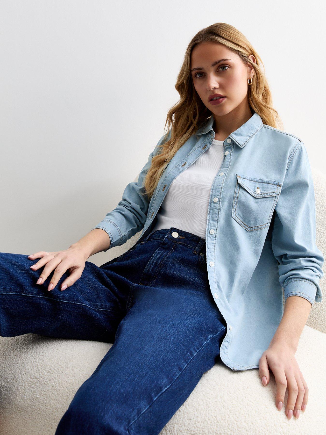 New look best sale denim shirt