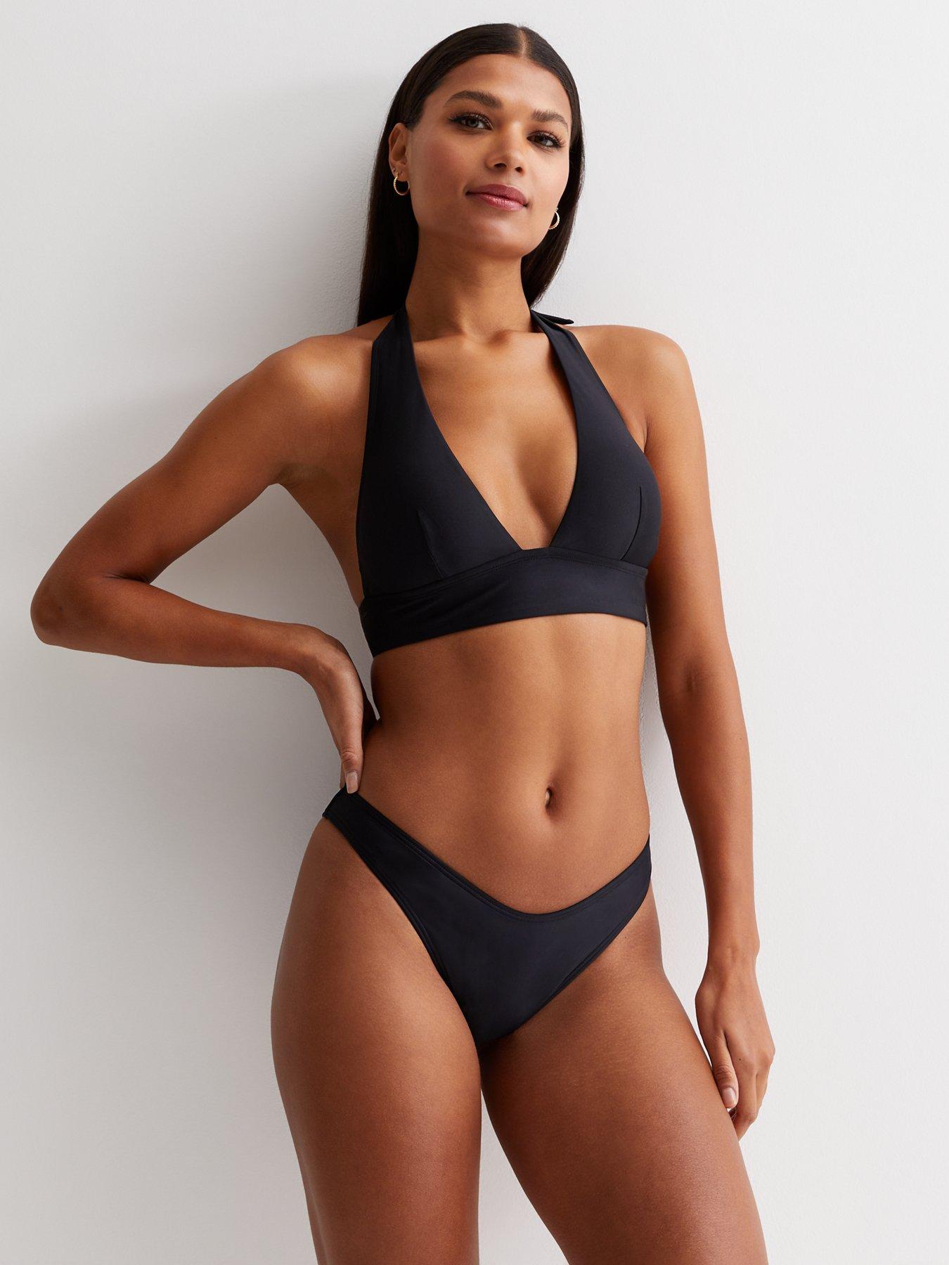 Everyday Bandeau Removable Strap Swimsuit - Black