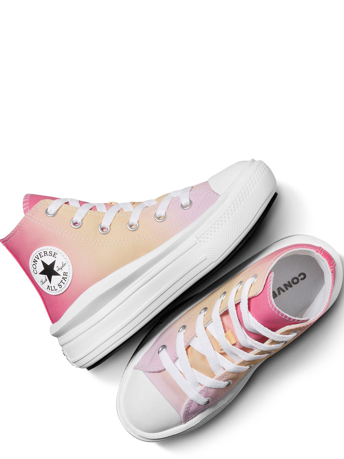 Kids Girls Move Hyper Brights High Tops Trainers Lilac