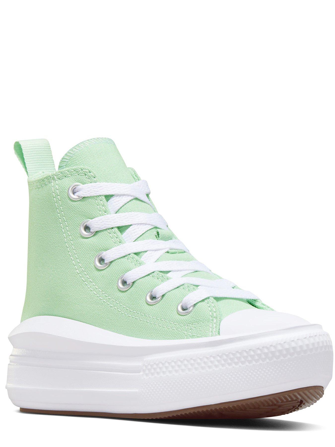 Kids deals green converse