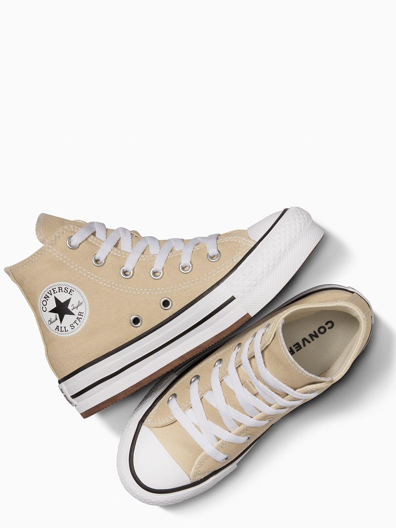 Girls shop brown converse