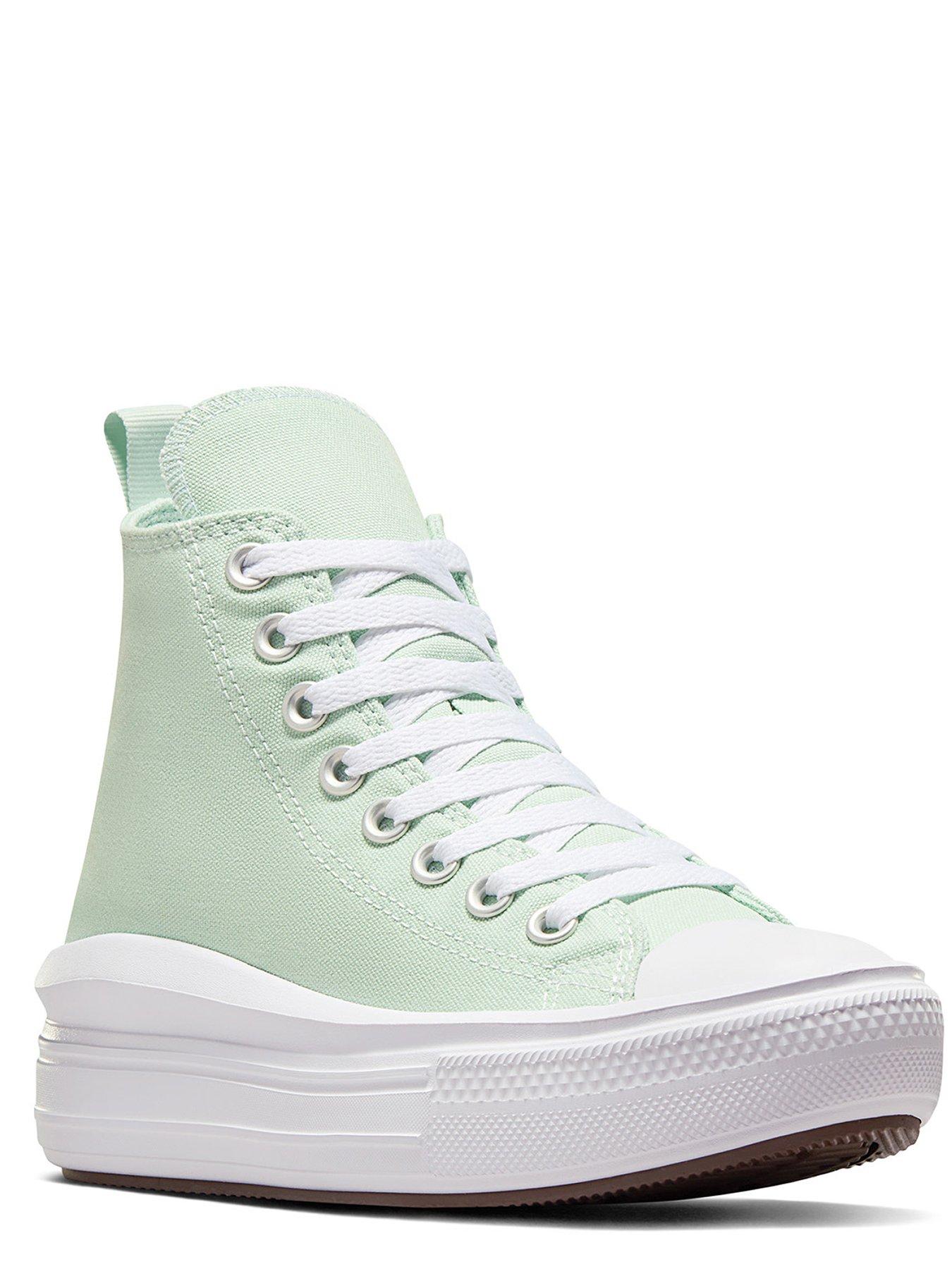 Girls mint 2024 green converse