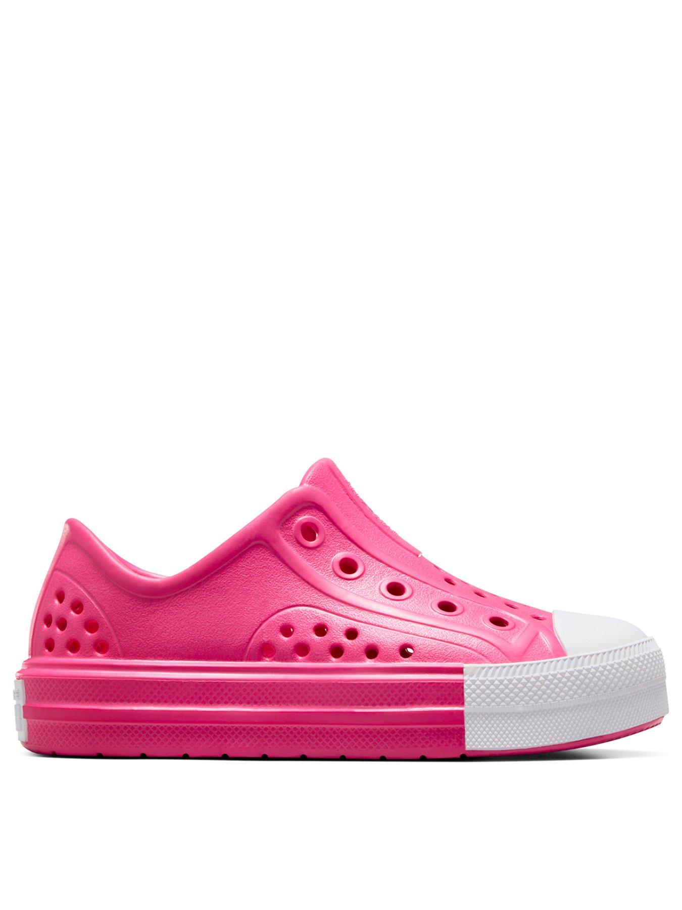 Pink converse slip on shoes best sale