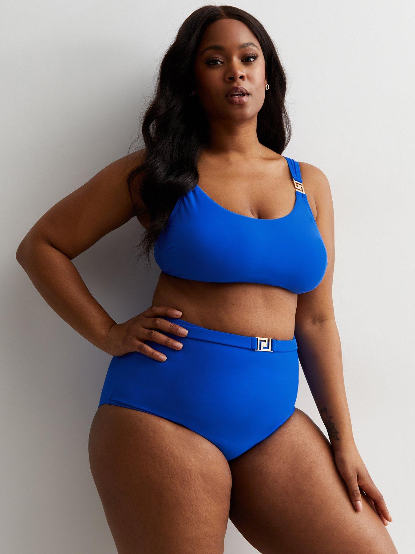 Blue store scoop bikini