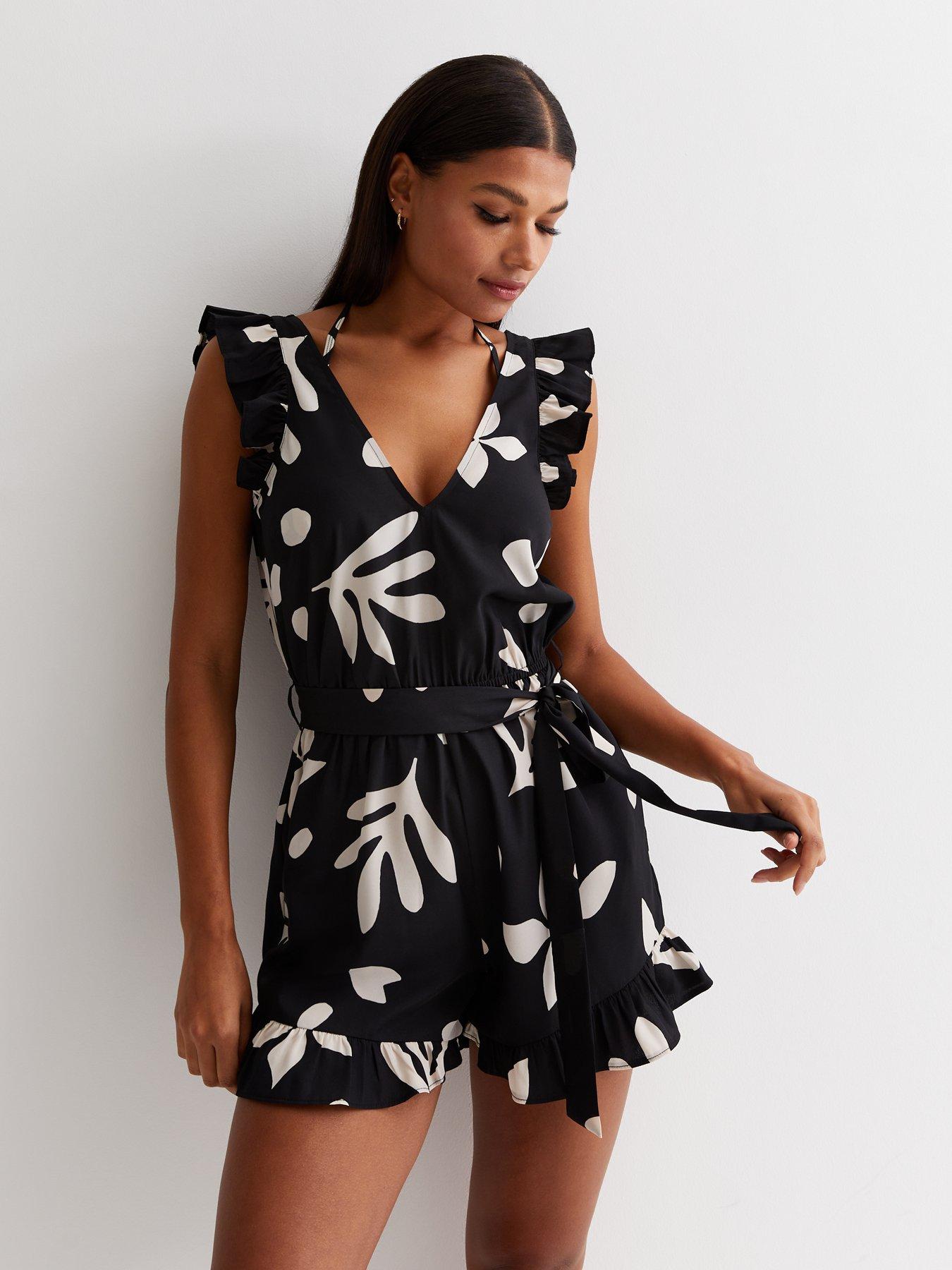 Leaf store print playsuit