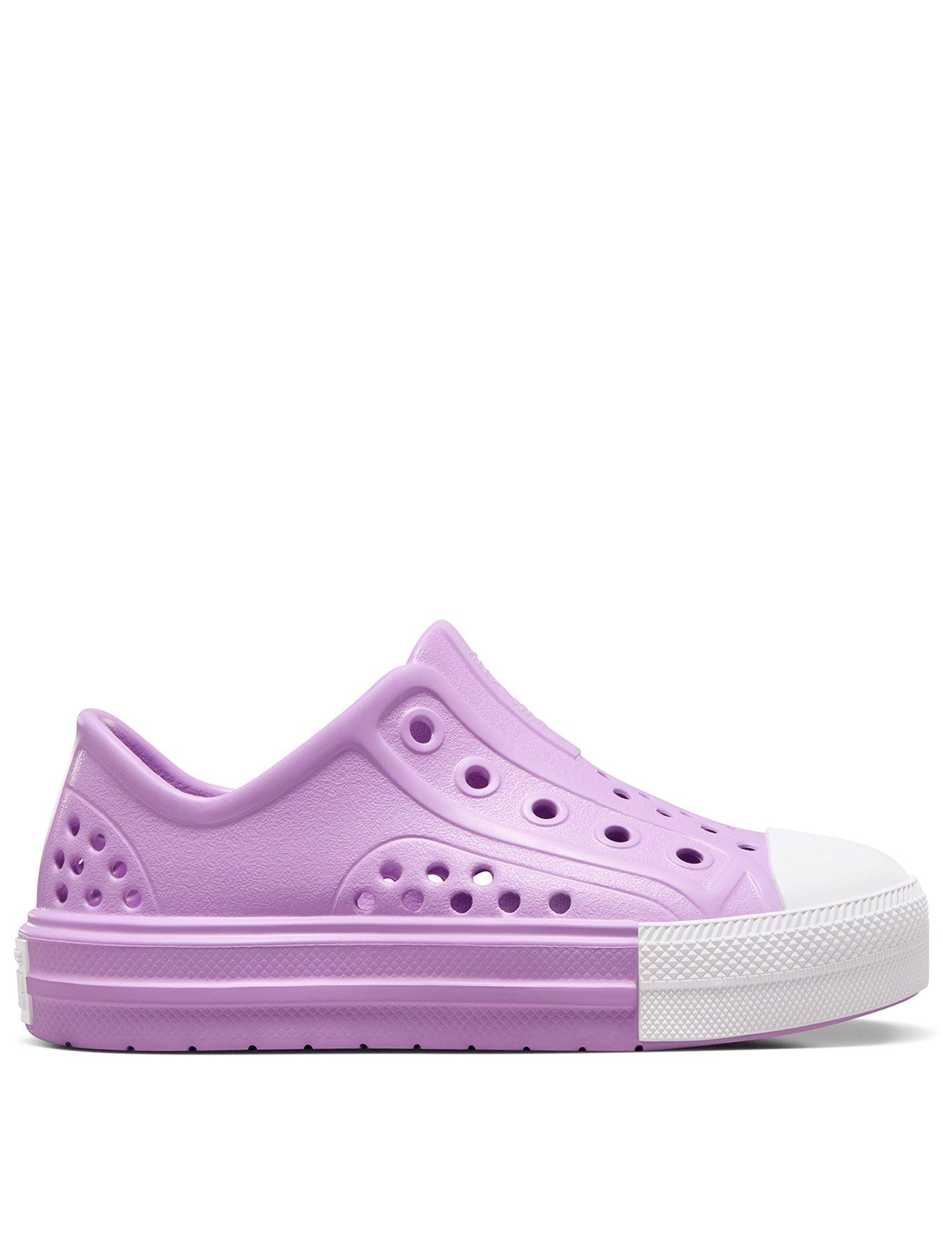 Converse Kids Girls Play Lite Cx Festival Slip Trainers - Purple, Purple, Size 13.5 Younger