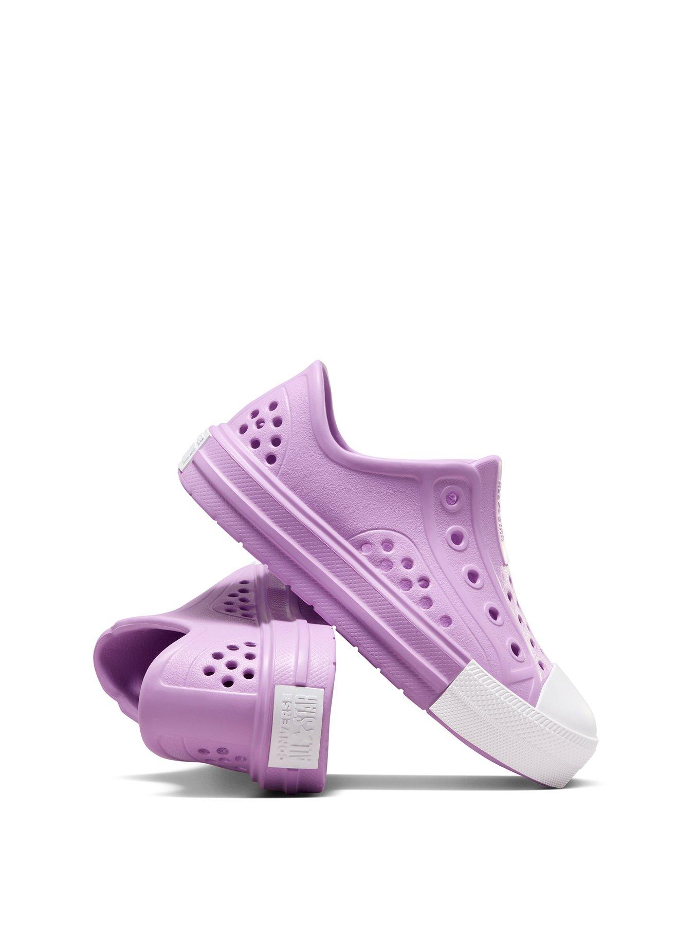 Childrens purple converse shoes hotsell