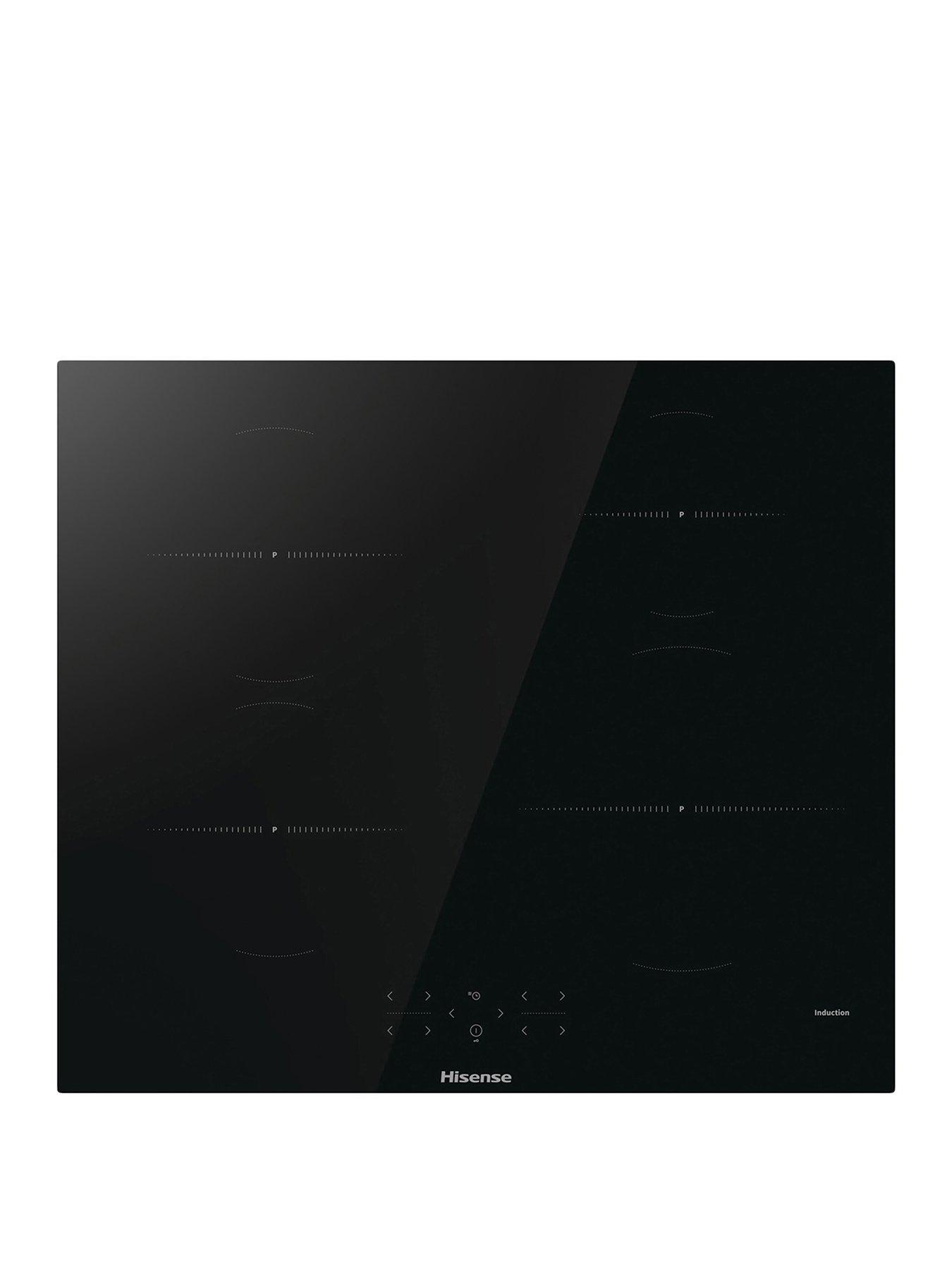 Product photograph of Hisense Hi6401bsc 60cm Induction Hob - Black from very.co.uk