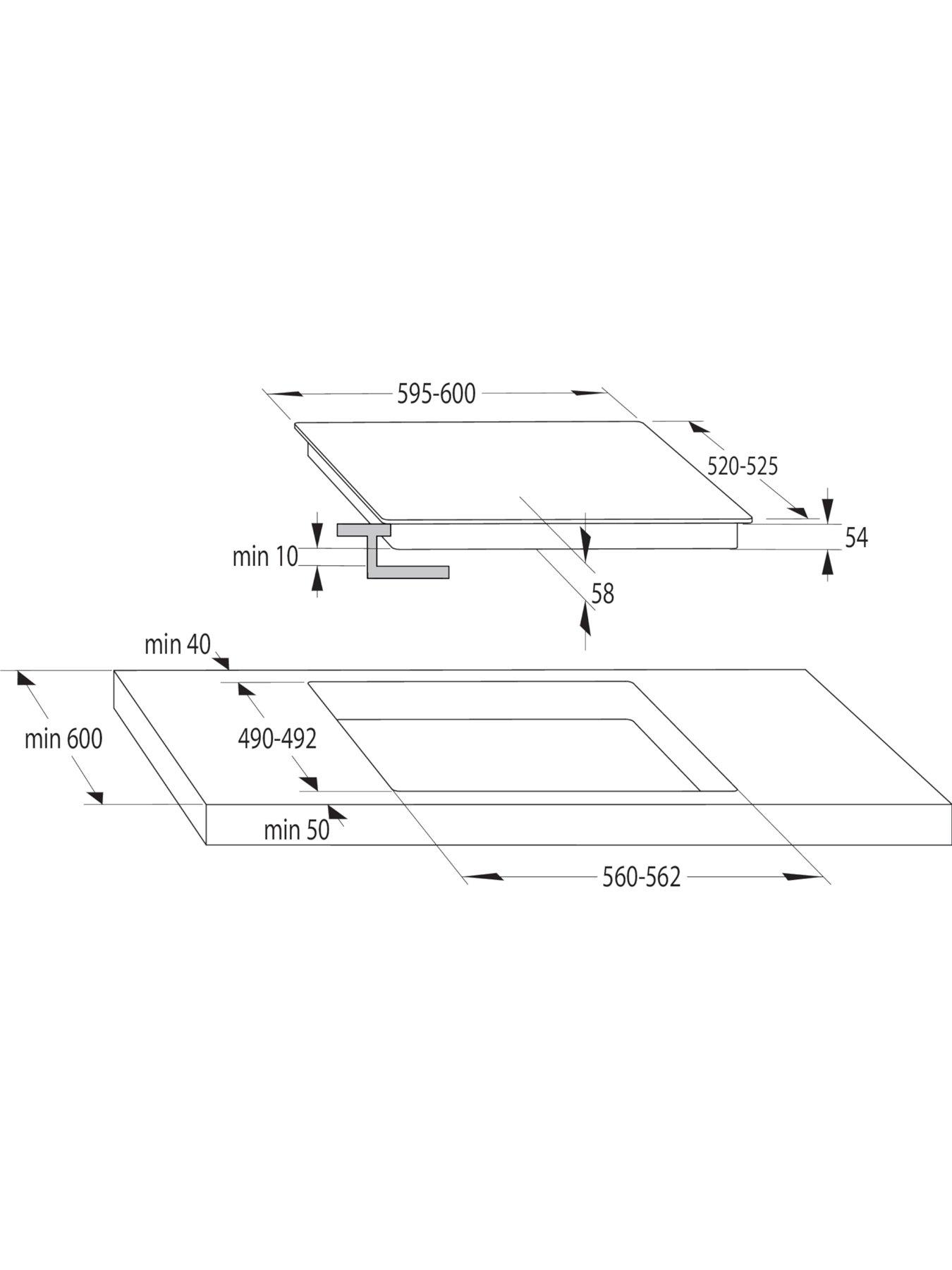 Image 7 of 7 of Hisense HI6401BSC 60cm Induction Hob - Black