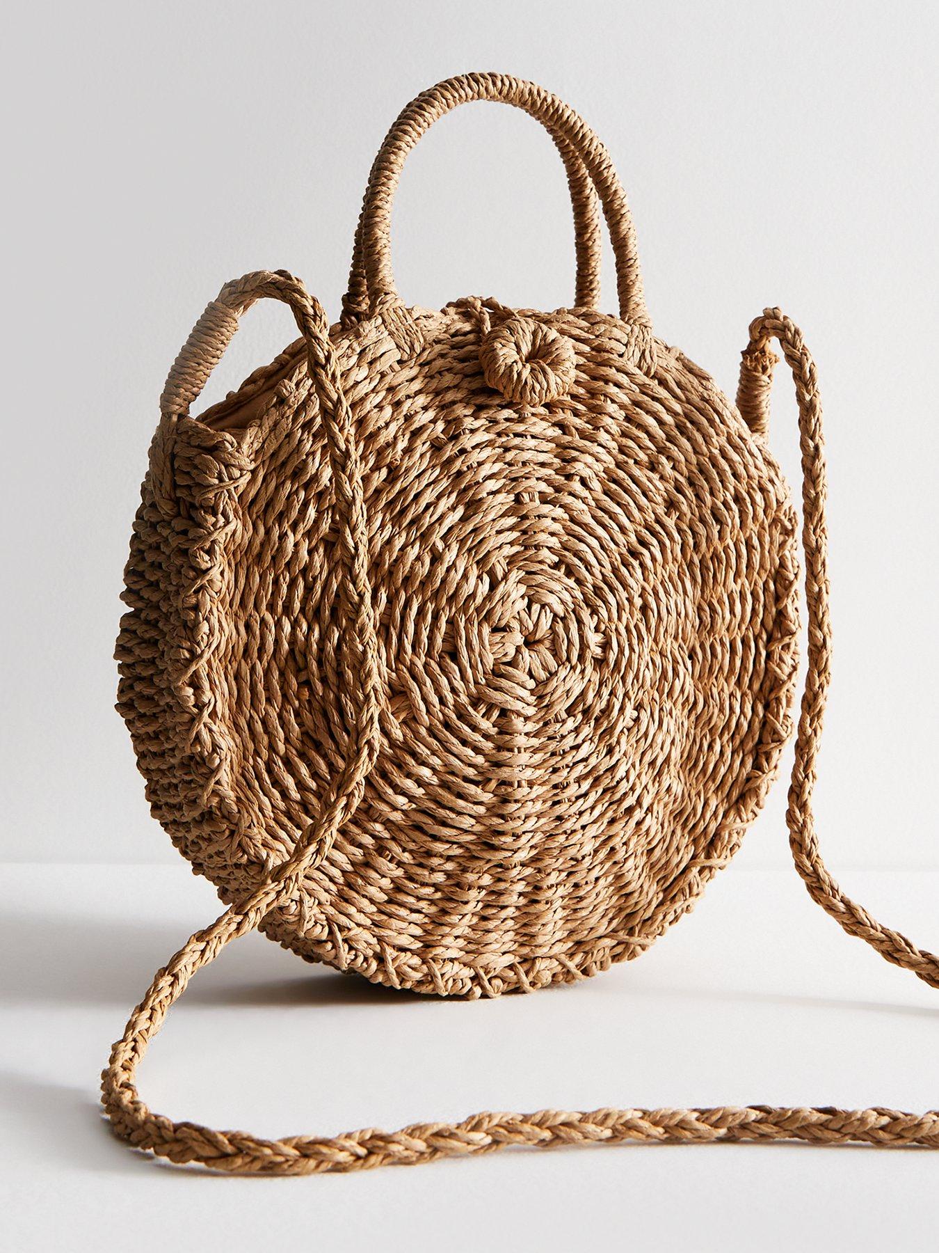 Circle woven shop crossbody bag