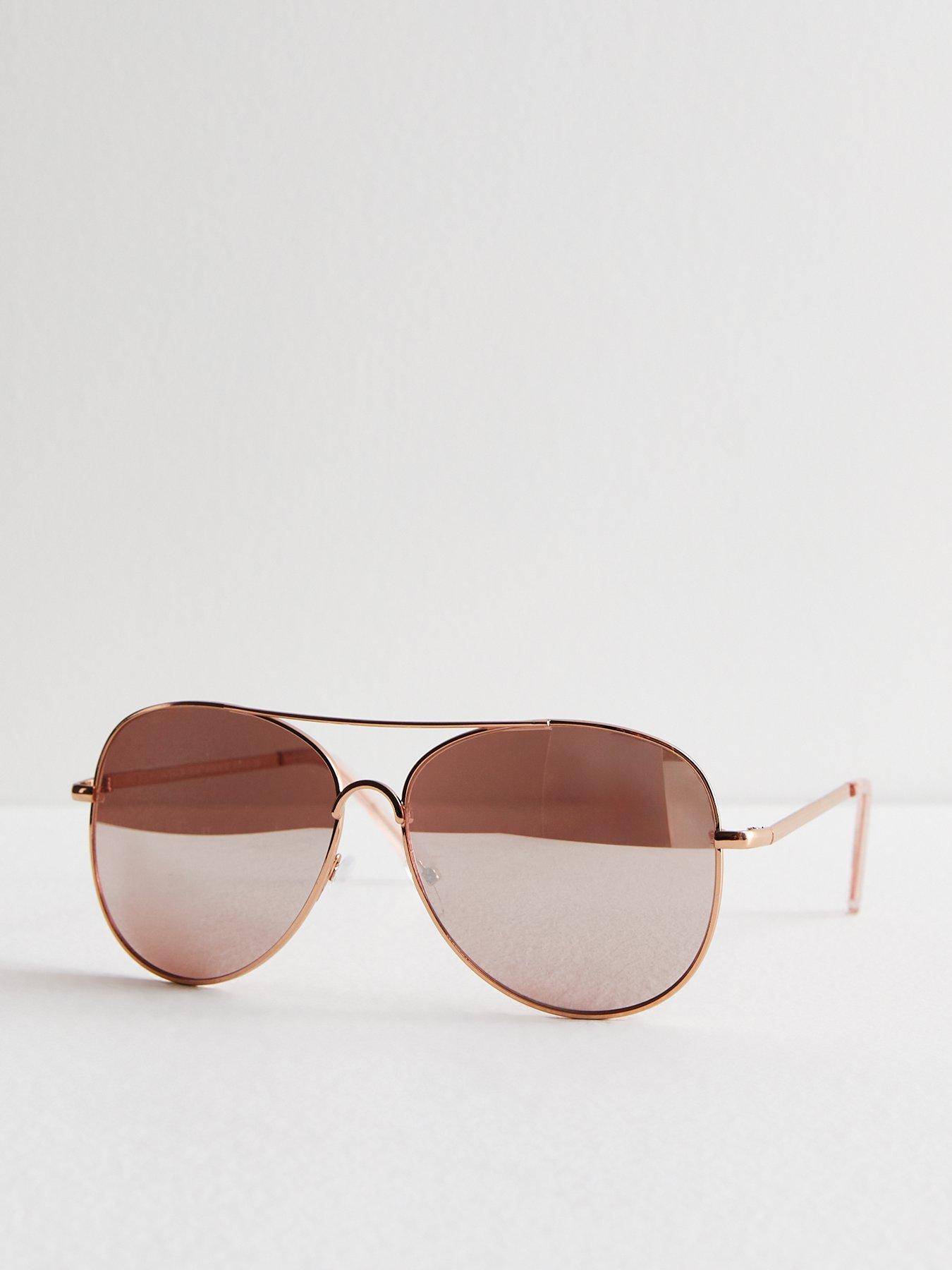 Rose gold 2024 aviators mirrored