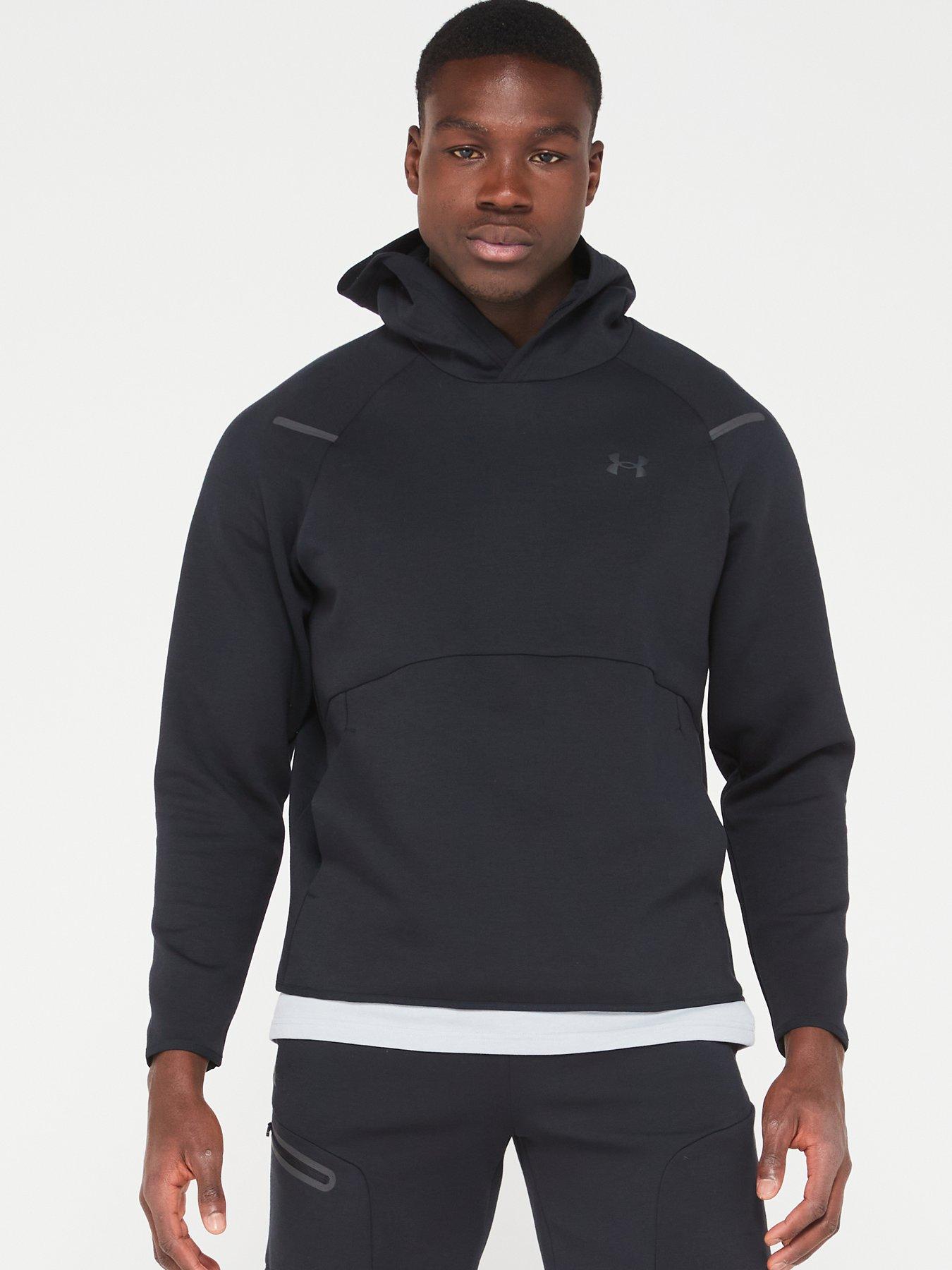 UNDER ARMOUR Mens Unstoppable Fleece Hoodie - Black