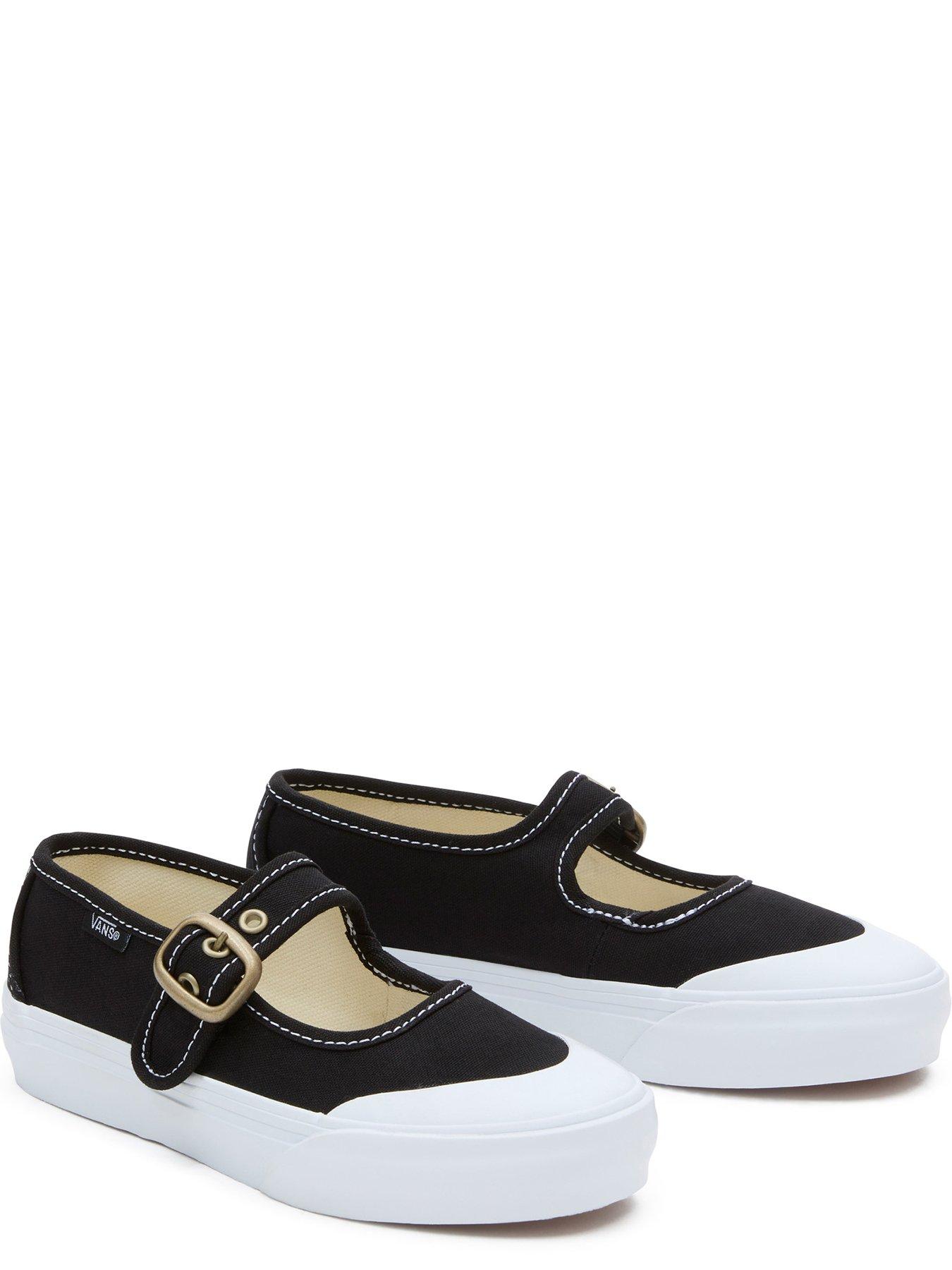 Kids Girls Mary Jane Trainers Black True White